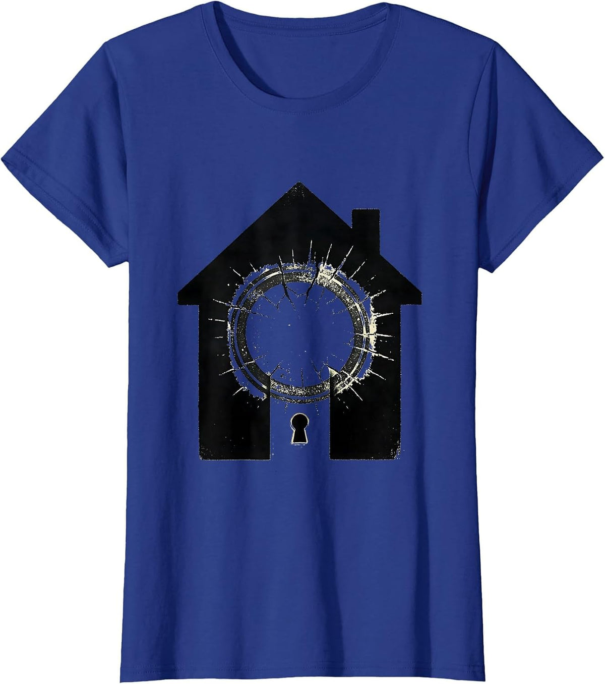 Women's Stamp on Door Realtor Humor Real Estate Agent Gift T-Shirt - Royal Blue