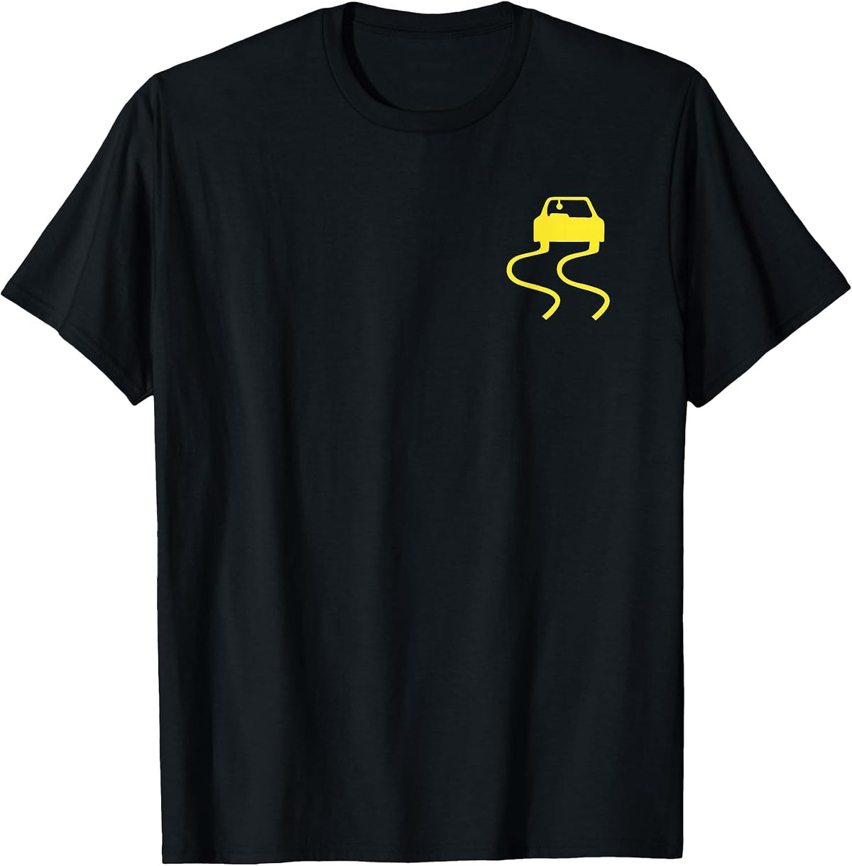 (2 Sided) But Officer the Sign Said Do a Burnout Funny Car T-Shirt - Black