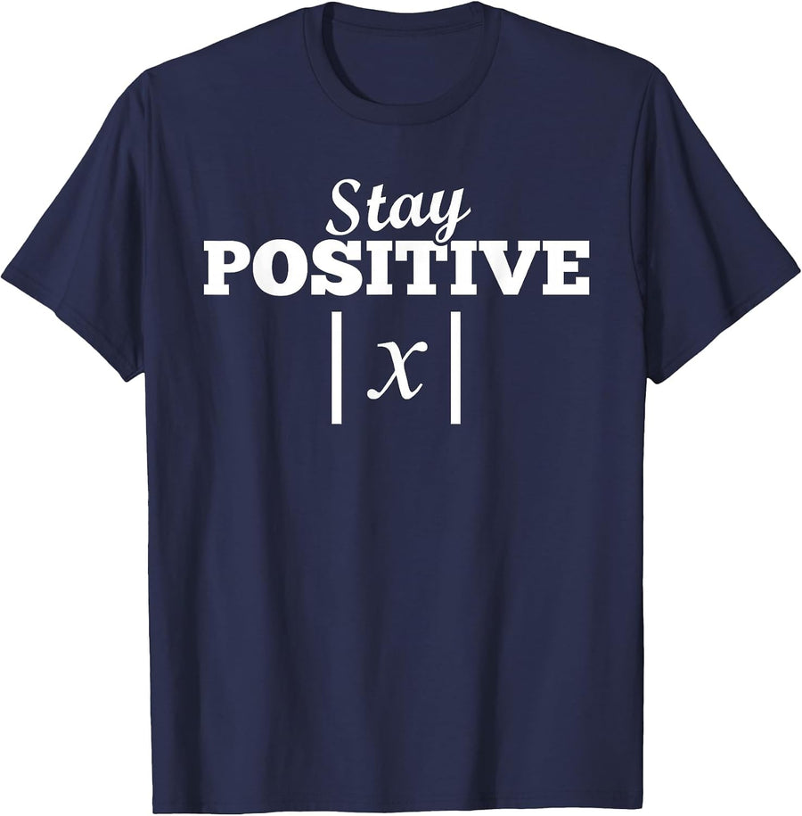 Bleib Positiv Mathematics Math T-Shirt - Navy Blue