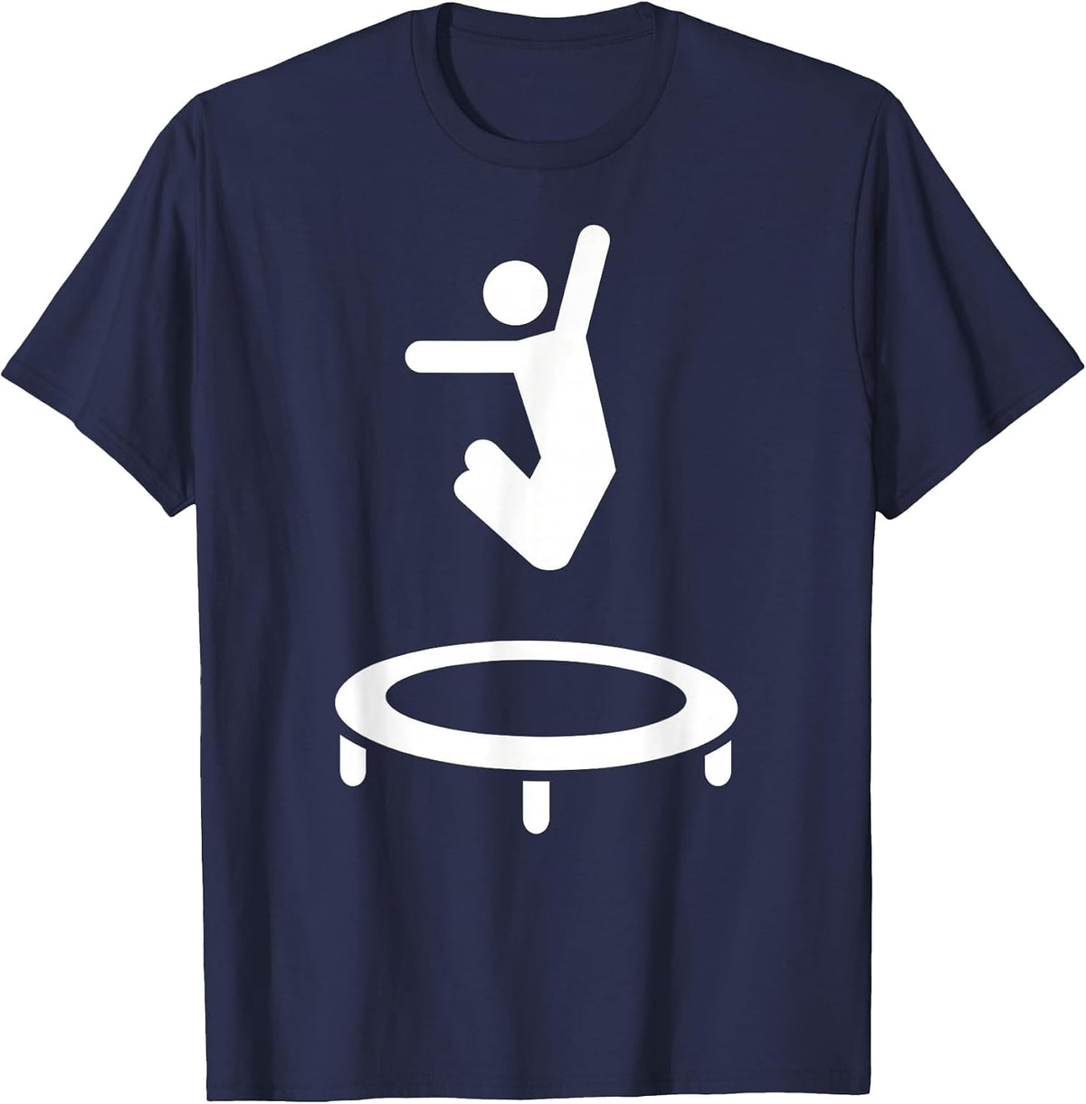 Trampoline Symbol T-Shirt T-Shirt - Navy Blue