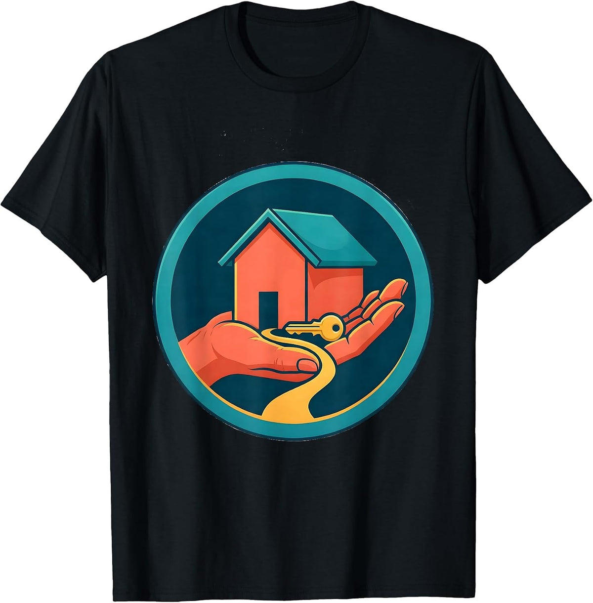 Men's Sealed Home Key Realtor Real Estate Agent Gift T-Shirt - Black