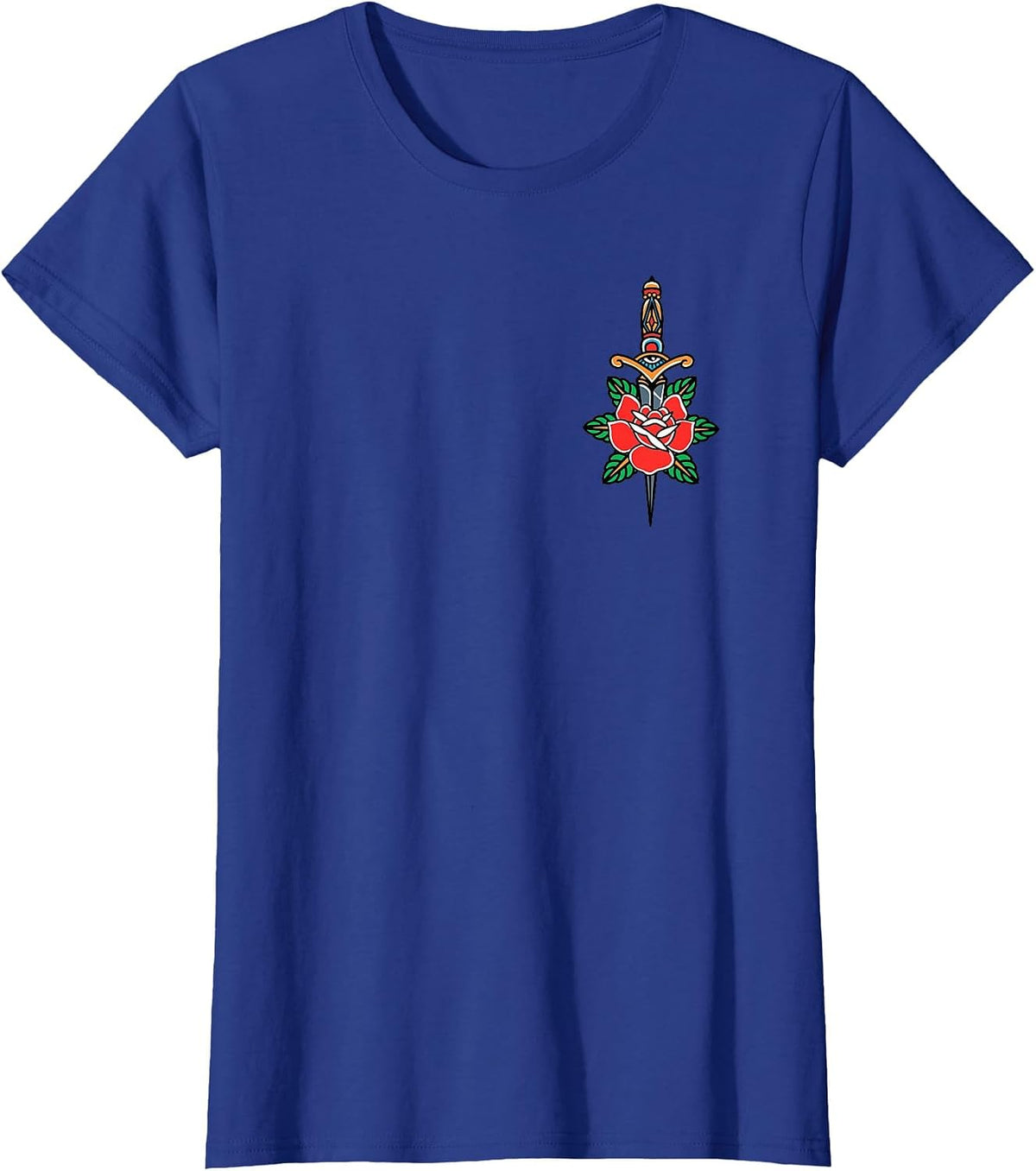 False Friends Traditional American Tattoo Old School Flash T-Shirt - Royal Blue