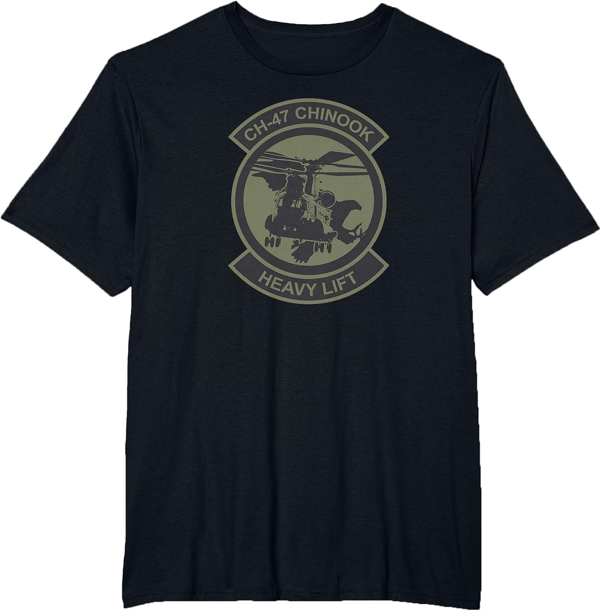 CH-47 Chinook (Subdued) T-Shirt - Black