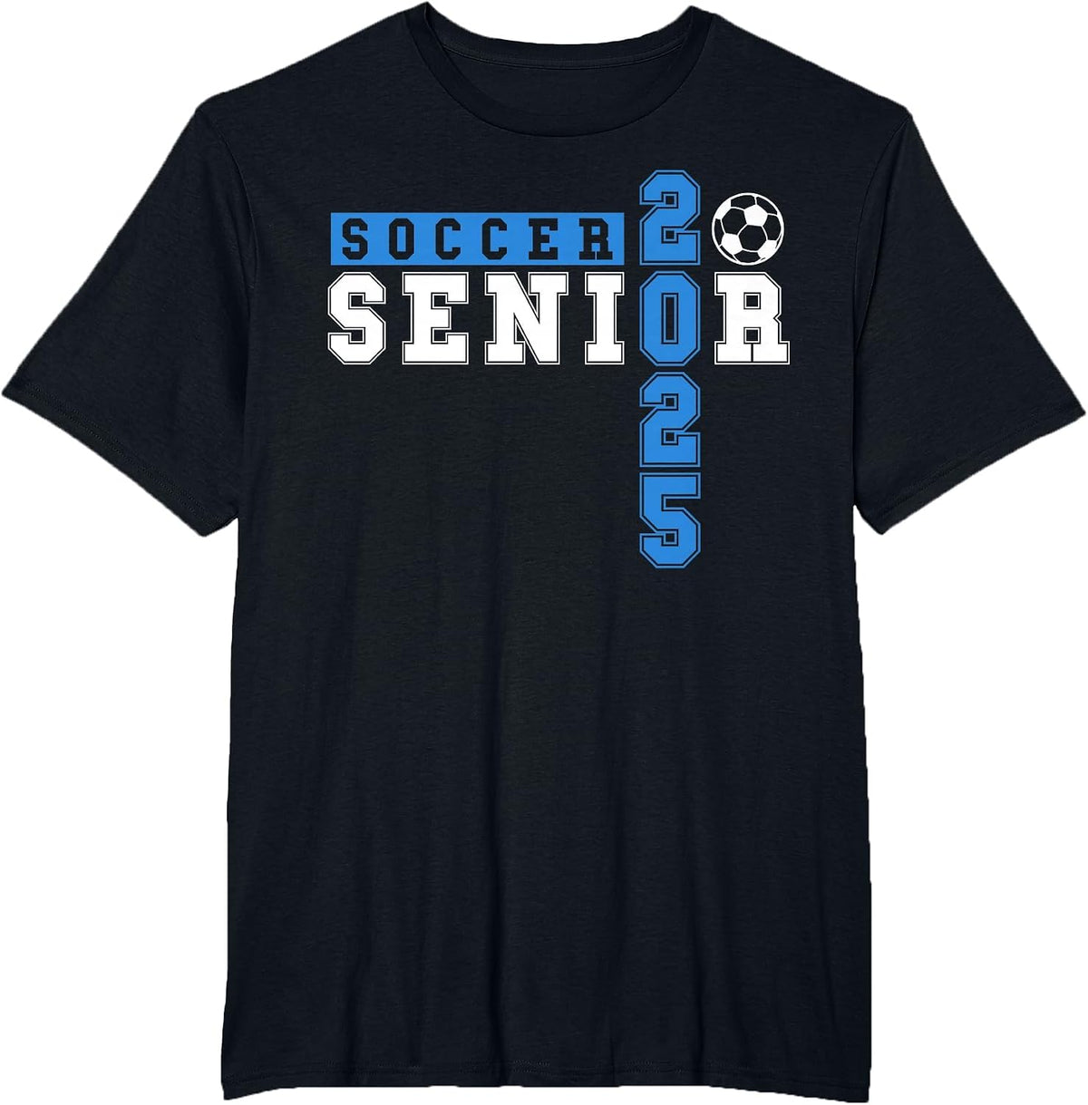 Soccer Senior Night Soccer Senior 2025 Graduation 20 T-Shirt - Black