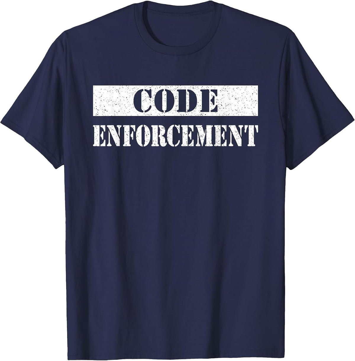 Code Enforcement Halloween T-Shirt - Navy Blue