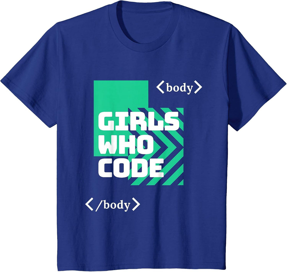 Girls who Code T-Shirt - Royal Blue