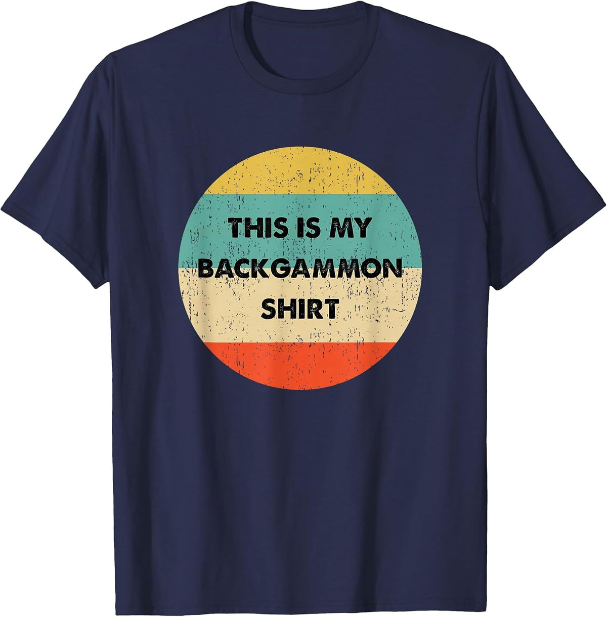 This is My Backgammon T-Shirt - Navy Blue