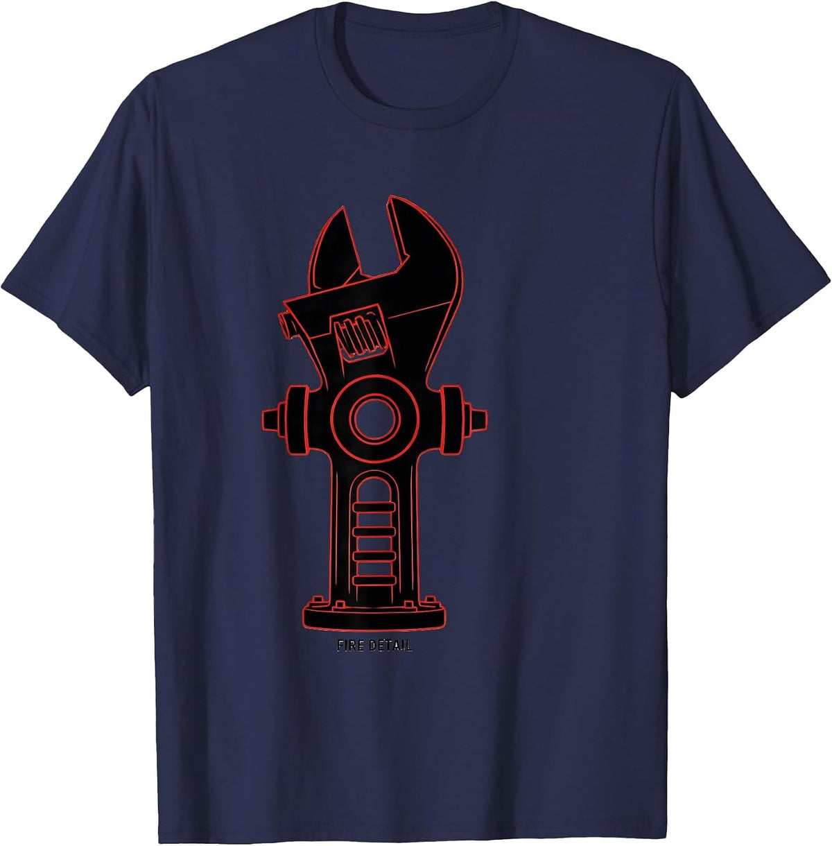 FIRE DETAIL Swiss International Firefighter Department Pride T-Shirt - Navy Blue