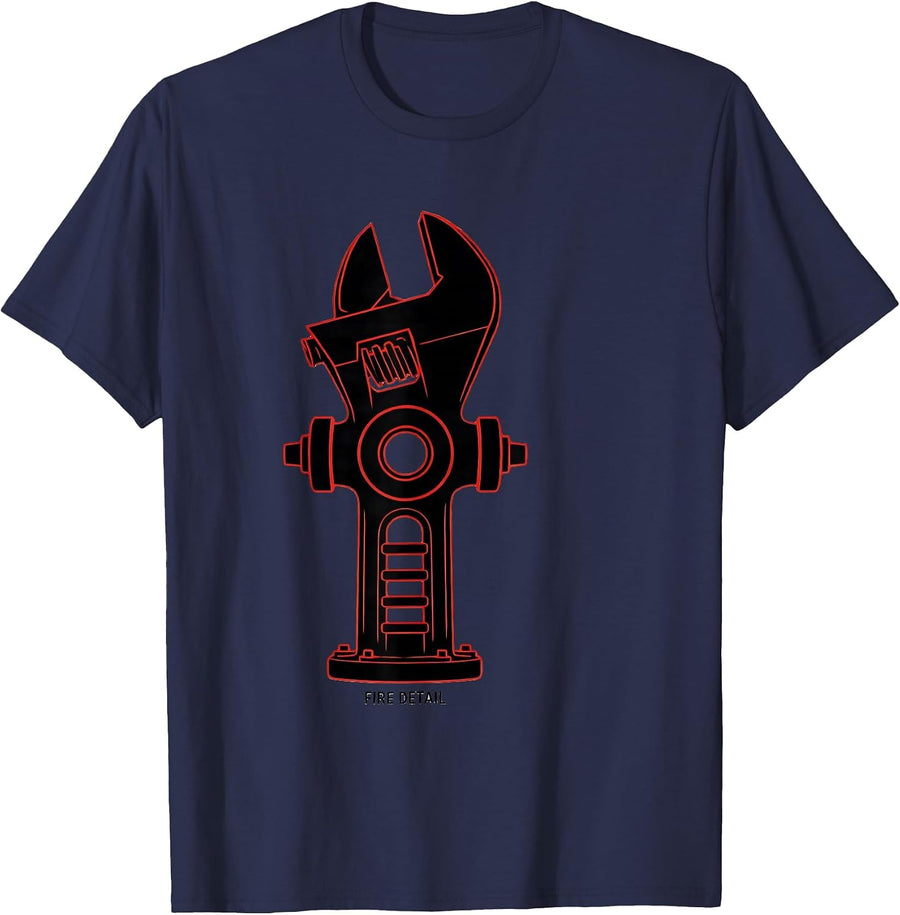 FIRE DETAIL Swiss International Firefighter Department Pride T-Shirt - Navy Blue