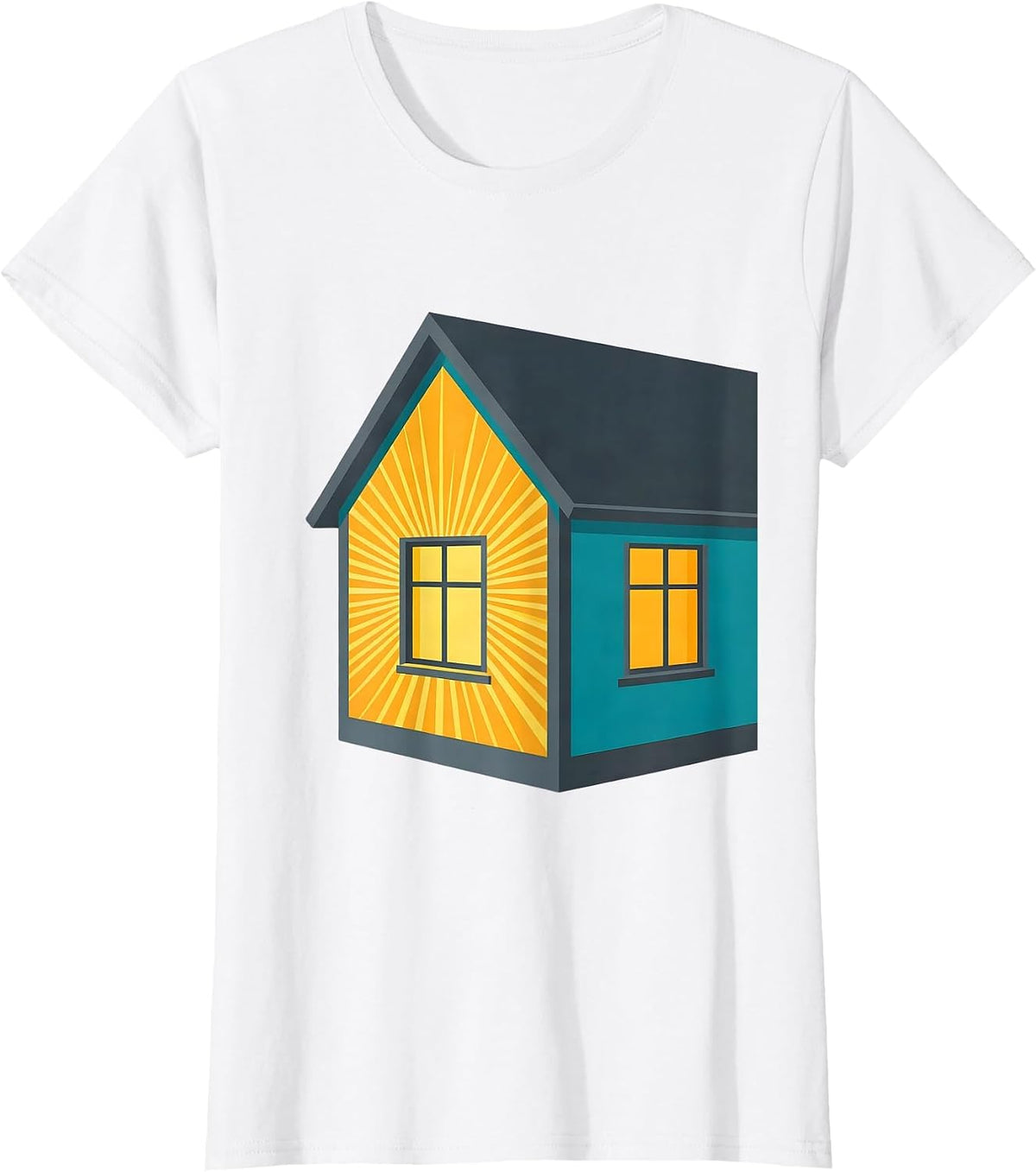 Women's House Window Realtor Real Estate Agent Humor T-Shirt - White