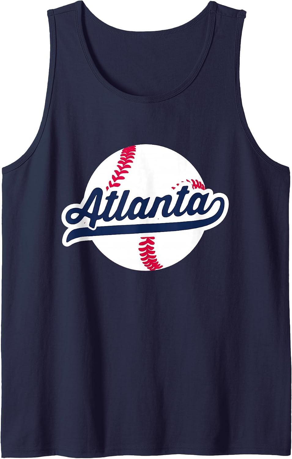 Atlanta Baseball Vintage Georgia Pride Love City Tank Top - Navy Blue