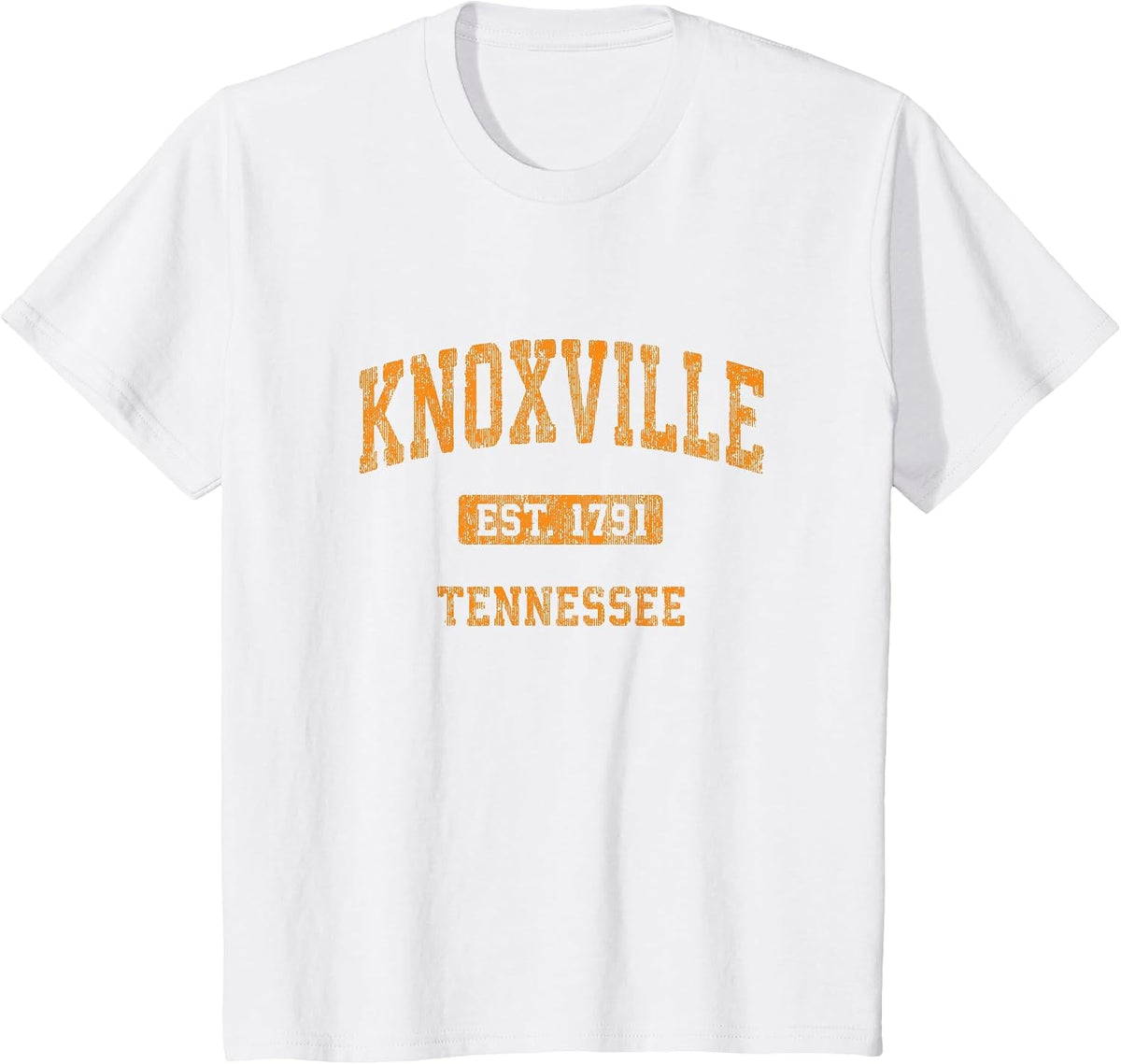 Knoxville Tennessee TN Vintage Athletic Sports Design T-Shirt - White