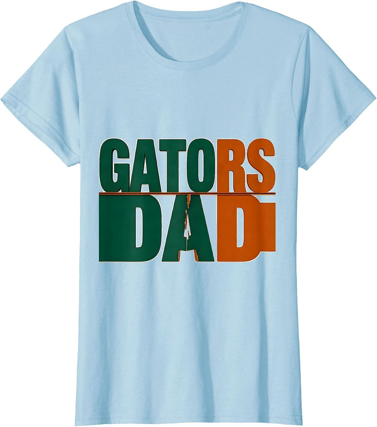 Gators Dad Team Spirit School Mascot Fan Pride T-Shirt - Baby Blue