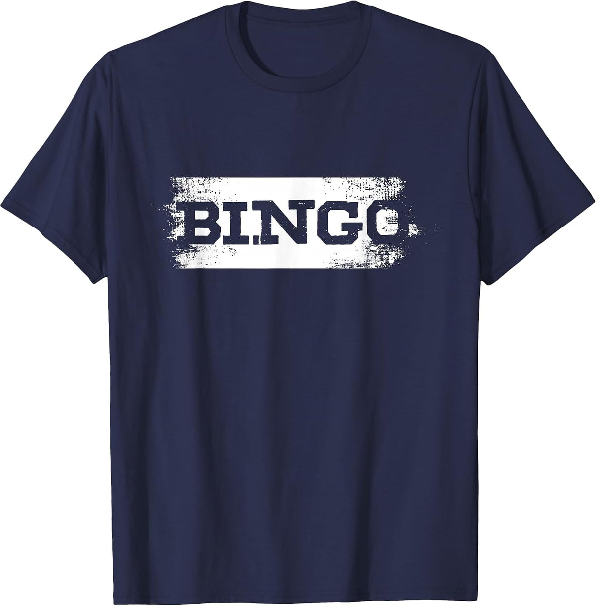 Bingo Lottery Game, Gambler, Casino, Lucky T-Shirt - Navy Blue