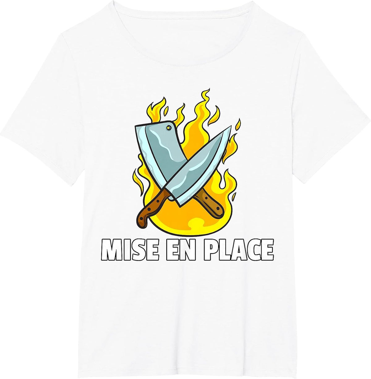 Mise en Place Culinary Kitchen for Chef Cook T-Shirt - White