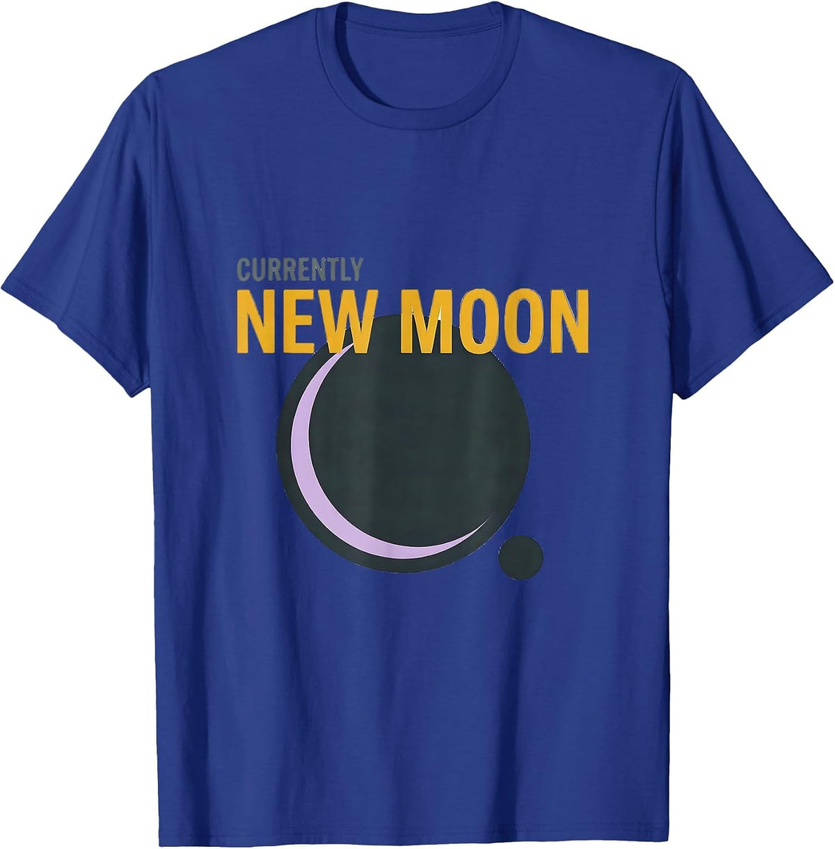 Currently New Moon Astronomy Celestial Vintage T-Shirt - Royal Blue