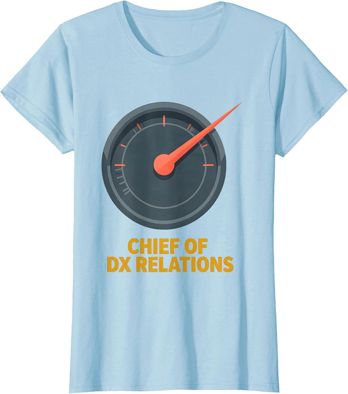 Women's Chief Of DX Relations Funny Ham Radio Operator Gift T-Shirt - Baby Blue