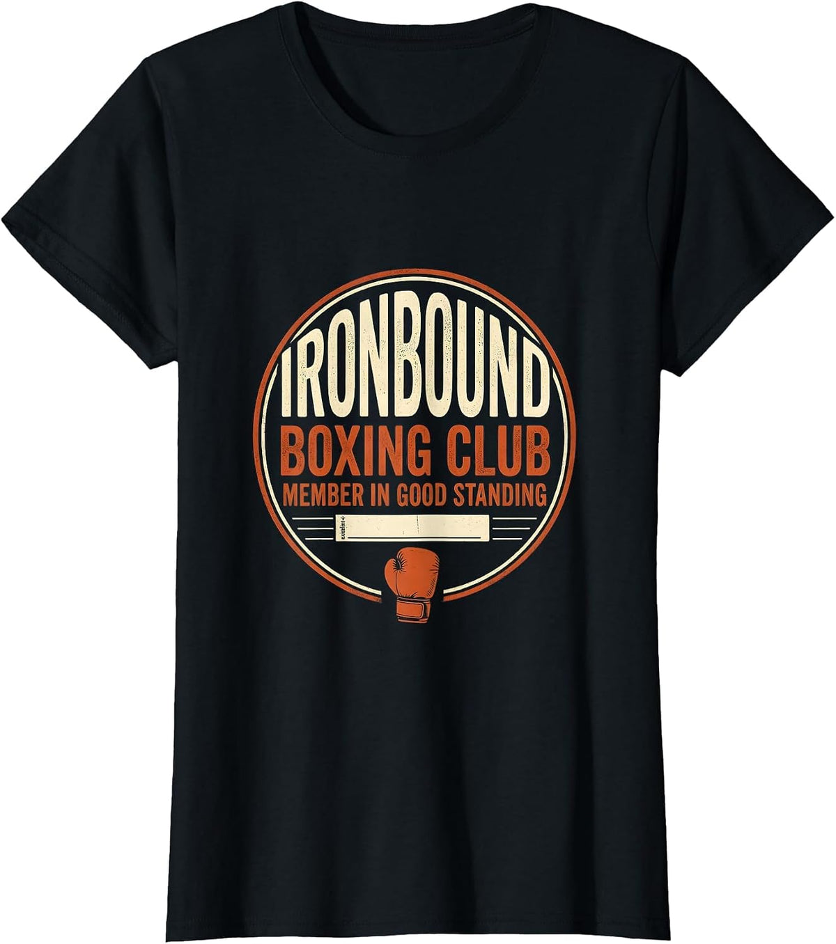 Women's Ironbound Boxing Club, Member In Good Standing Boxing T-Shirt - Black