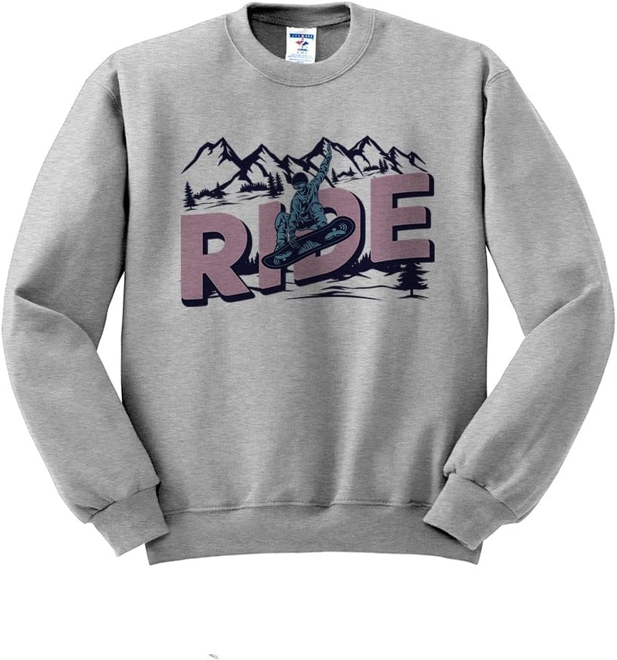 Ride Snowboarding Sweatshirt Unisex - Grey