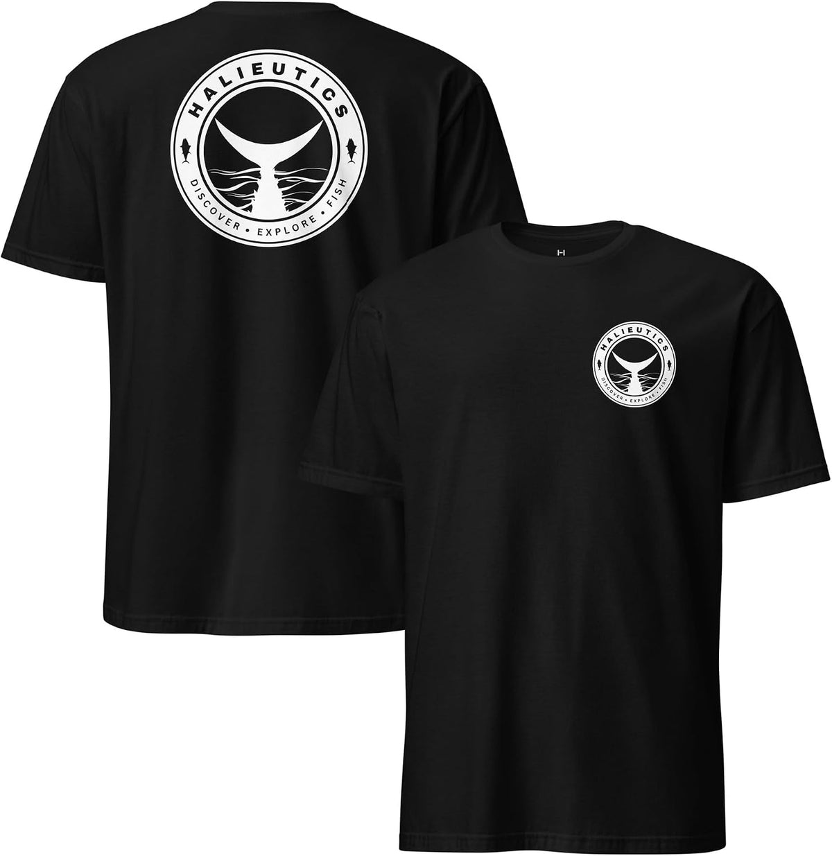 Graphic Fishing T-Shirt for Men & Women Mahi, Sailfish, Largemouth Bass, Brown Trout, Hogfish, Peacock Bass - Tuna Tail