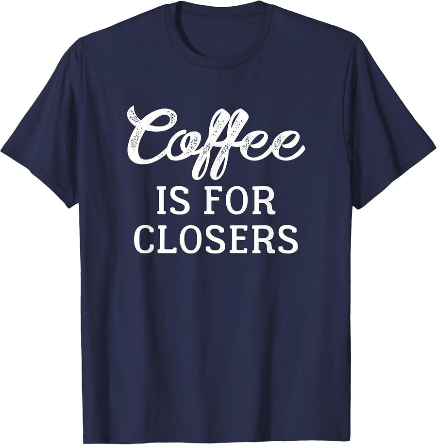 Coffee is for Closers Realtor House Sold T Shirt T-Shirt - Navy Blue