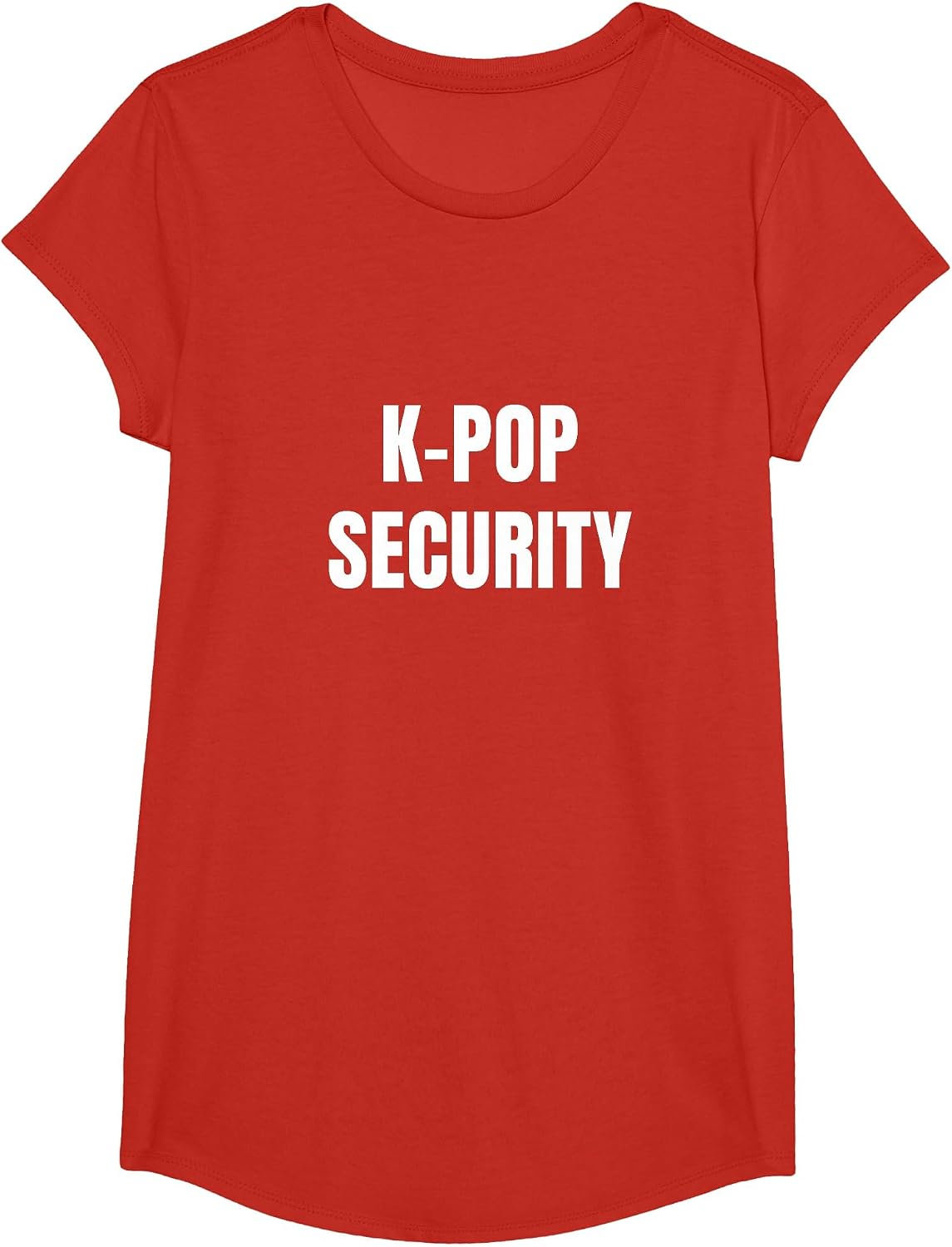 K-Pop Security Mom Dad Funny Halloween Costume T-Shirt - Girls Red