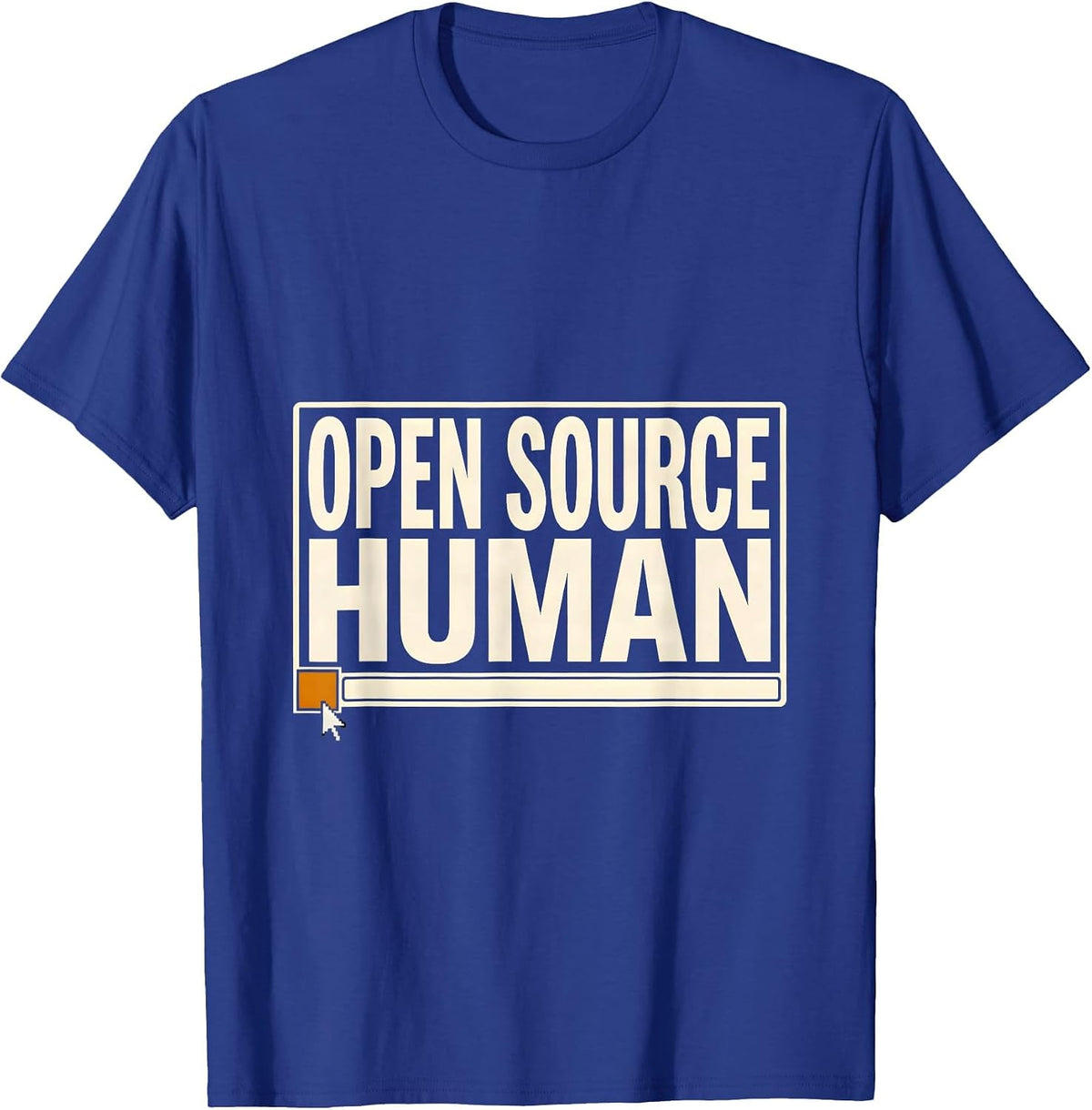 Men's Open Source Human Nerd Linux User Programmer Geek Gift T-Shirt - Royal Blue
