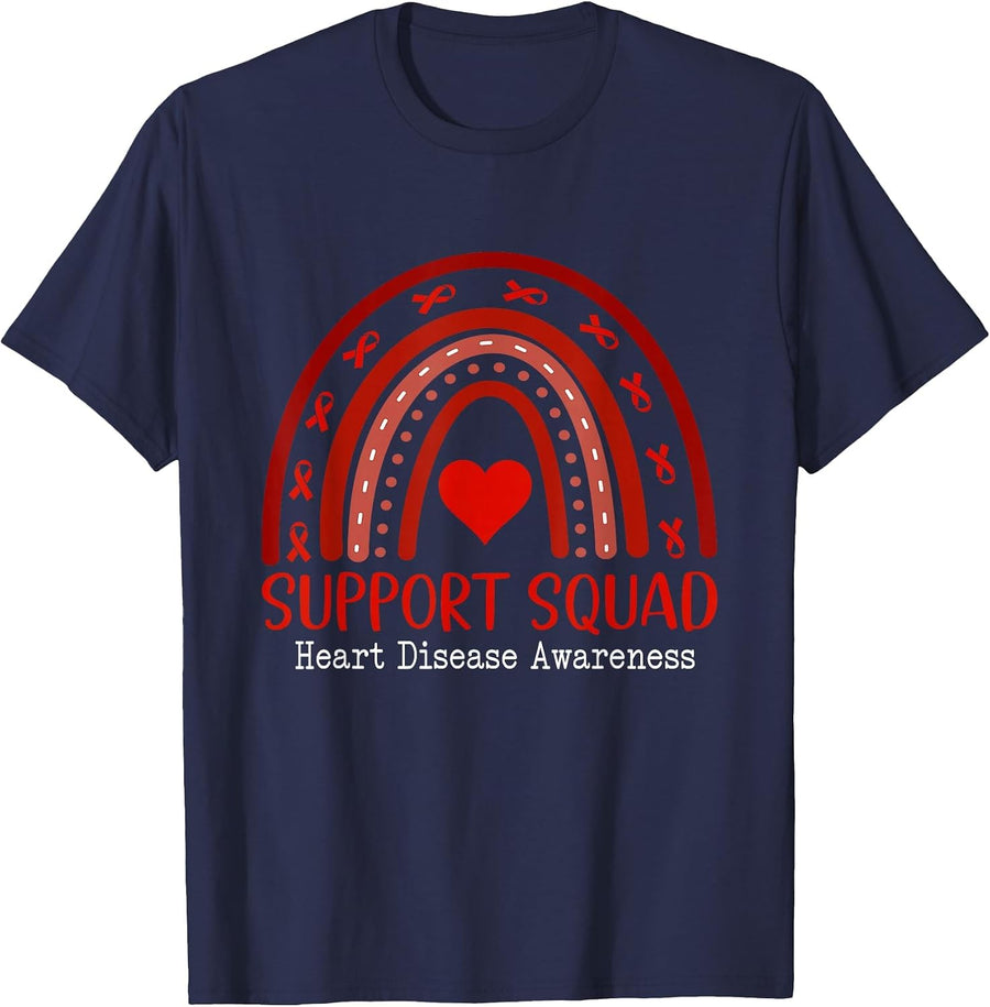 Heart Disease Awareness Month Open Heart Diseases Surgery T-Shirt - Navy Blue