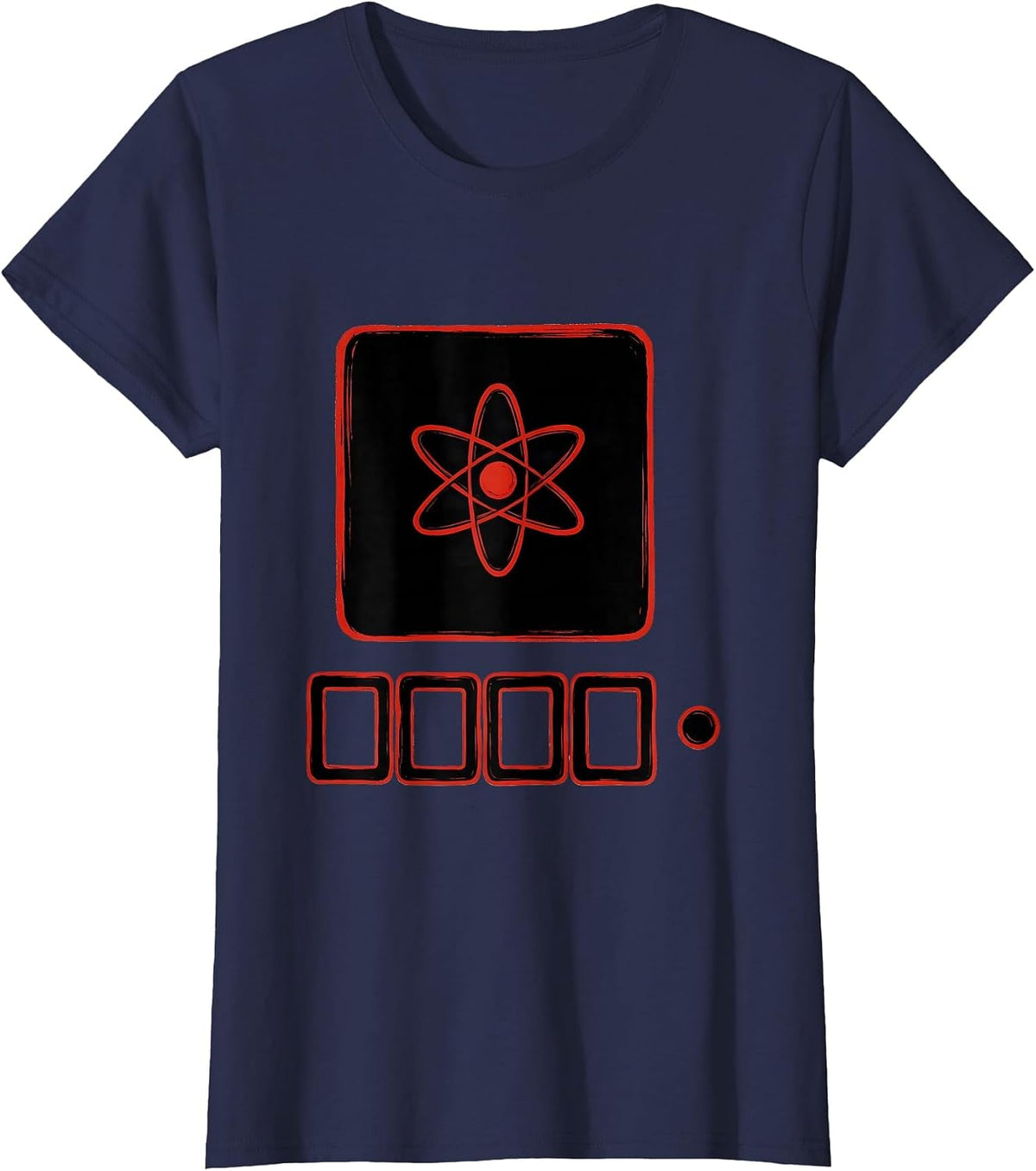 Women's Chemistry Periodic Table Bond Humor Science Nerd T-Shirt - Navy Blue