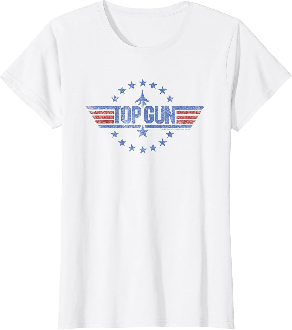 Top Gun Classic Stars Circle Logo T-Shirt - White