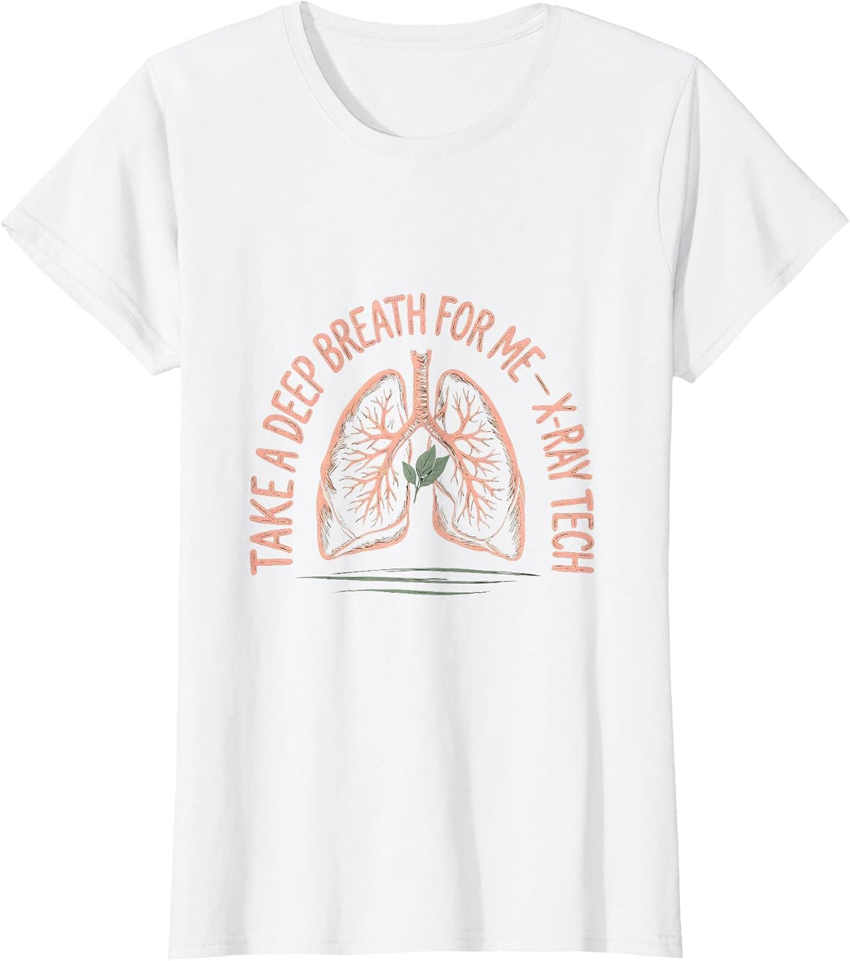 Women's Take A Deep Breath For Me — X-Ray Tech Boho Rad Tech Gift T-Shirt - White