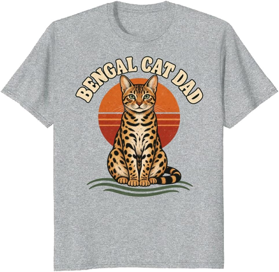 Ragdoll Cat Dad T-Shirt Retro Sleepy Moon Badge Graphic Tee - S4