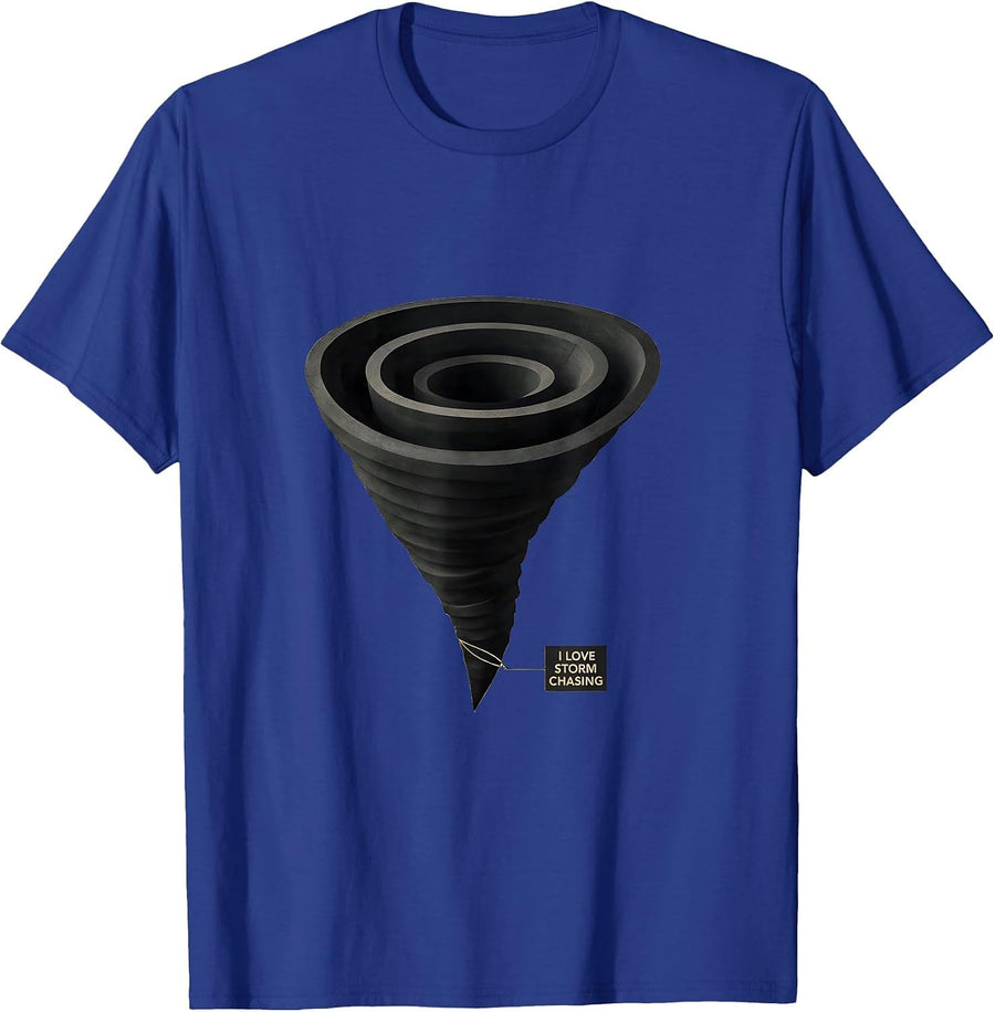 I Love Storm Chasing Funny Tornado Chaser Weather Enthusiast T-Shirt - Royal Blue
