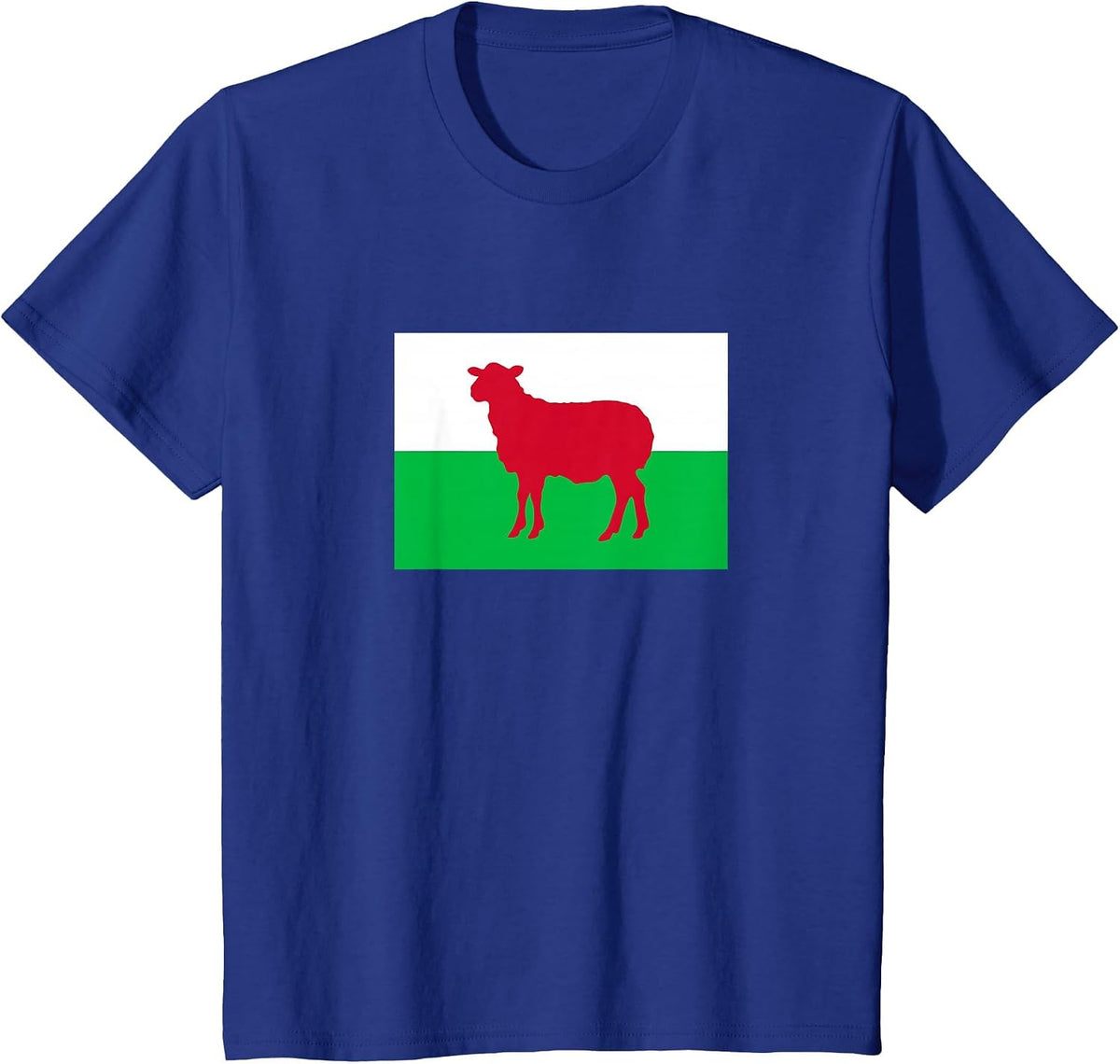 Welsh Sheep Wales Flag Funny Dragon Cymru Cardiff Wrexham T-Shirt - Royal Blue