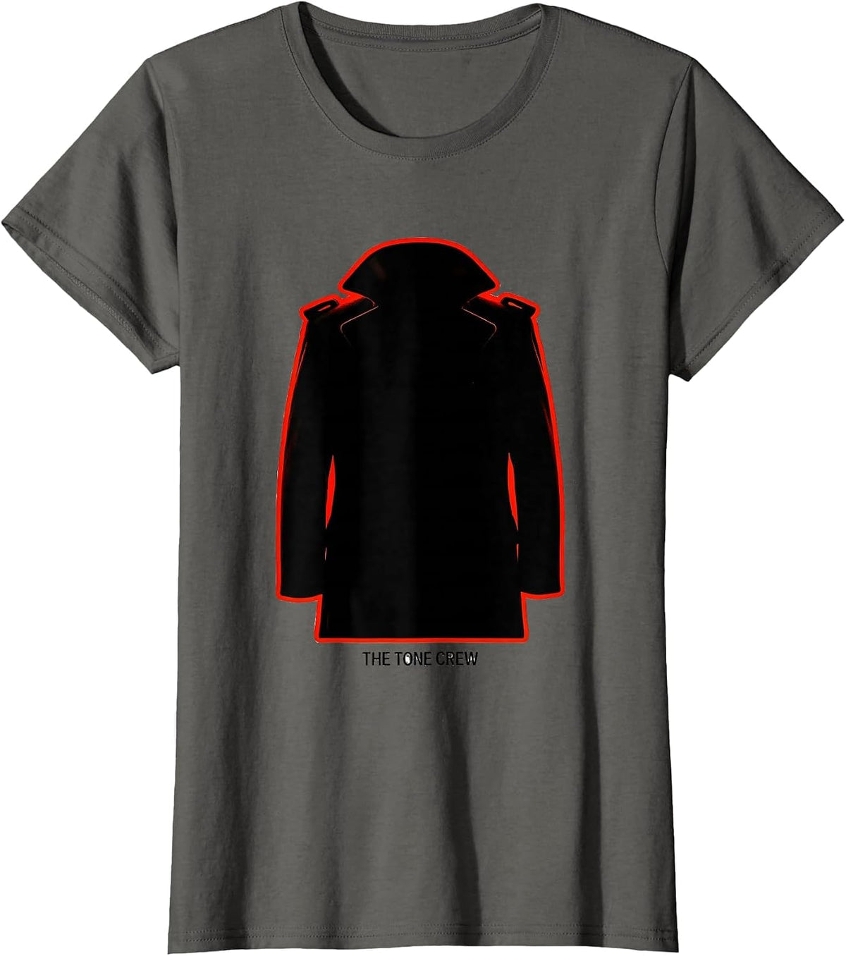 Women's THE TONE CREW Firefighter Tribute Crew Gift T-Shirt - Asphalt Grey