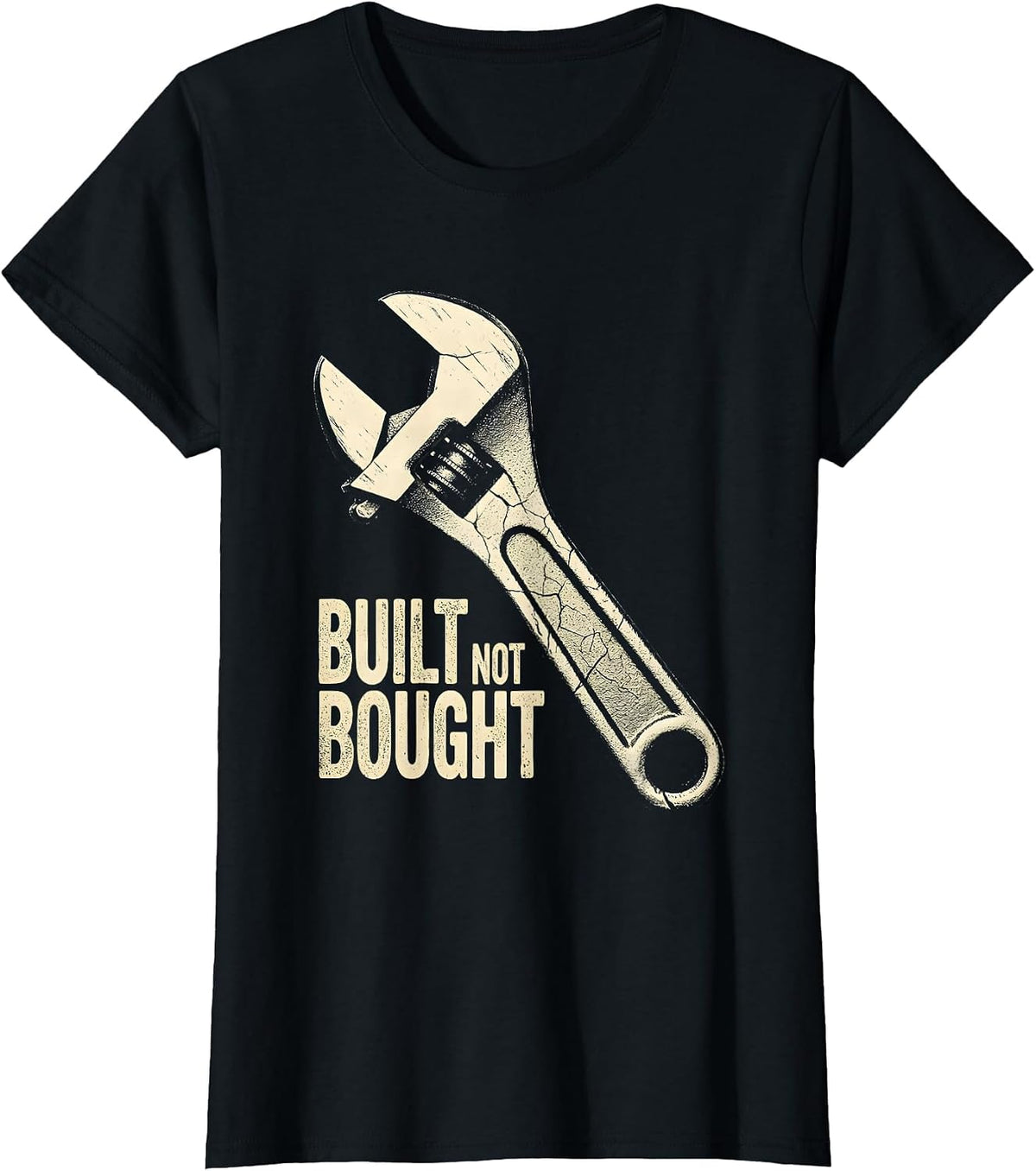 Built Not Bought Mechanic Pride Design T-Shirt - Black