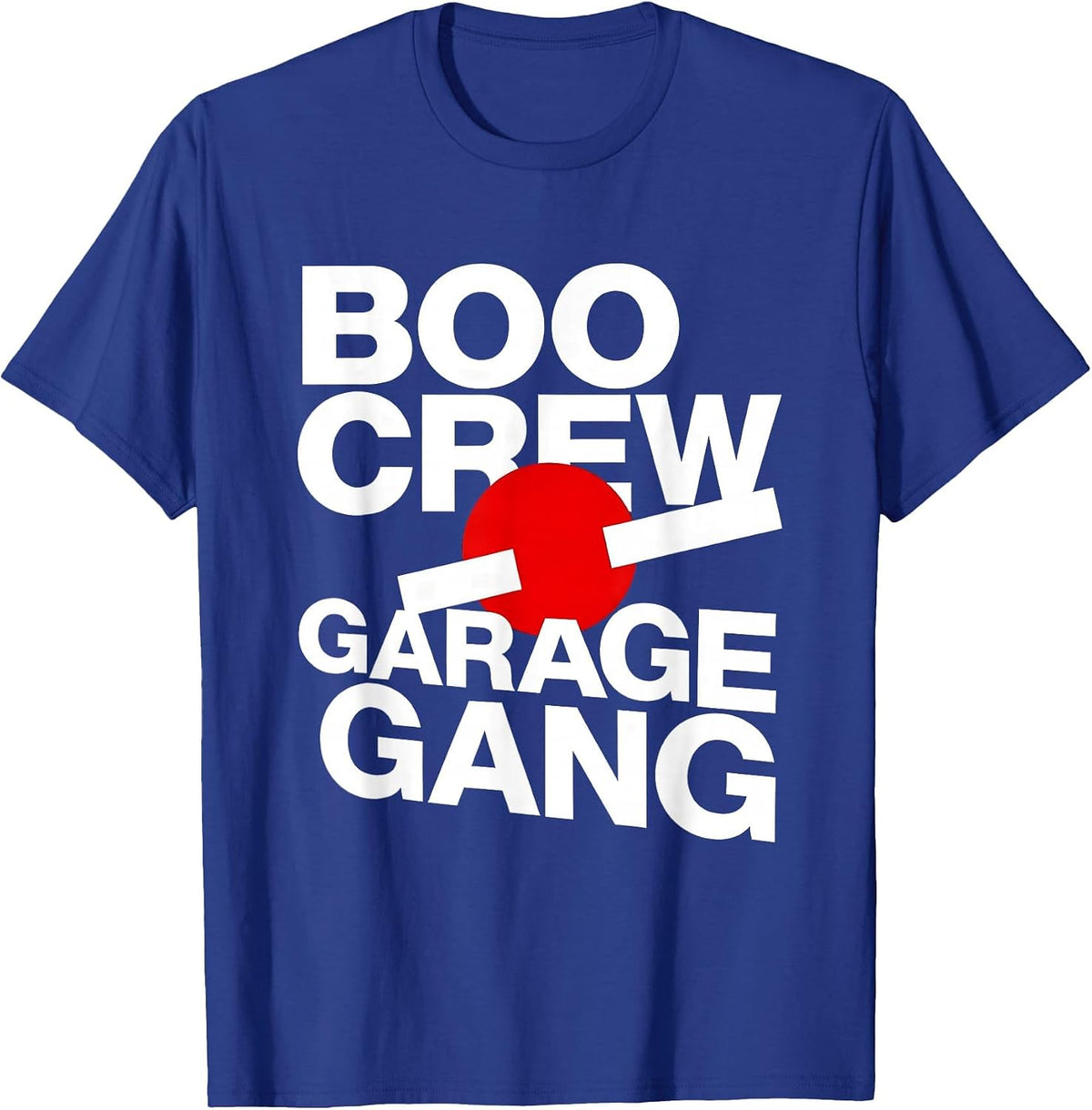 Boo Crew Garage Gang Mechanic Halloween Design T-Shirt - Royal Blue