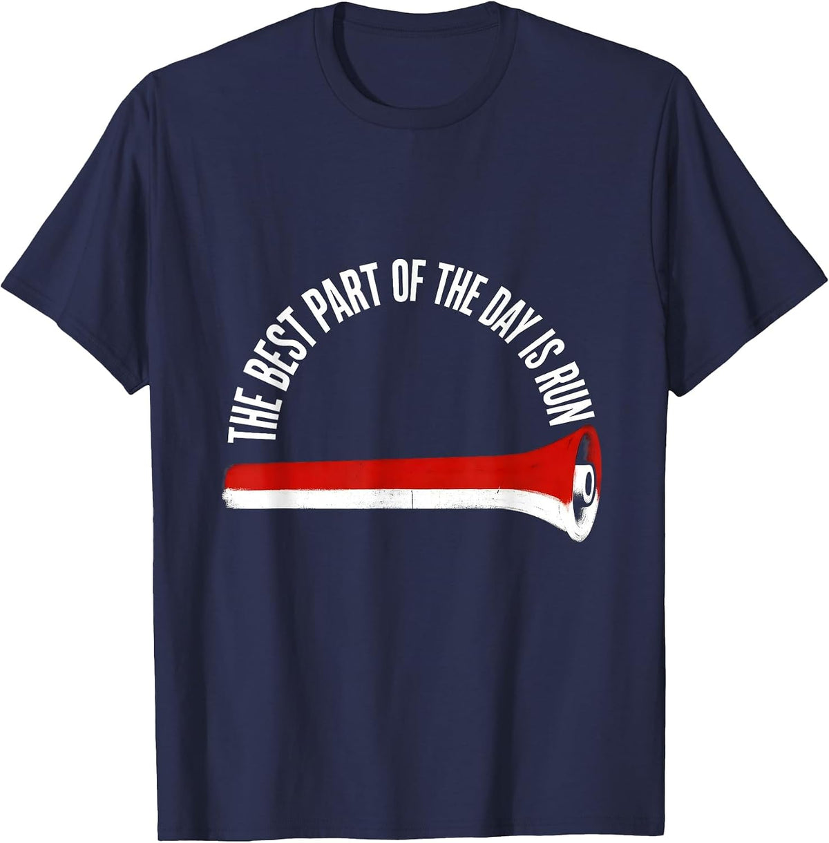 The Best Part Of The Day Is Run Funny PE Teacher T-Shirt - Navy Blue