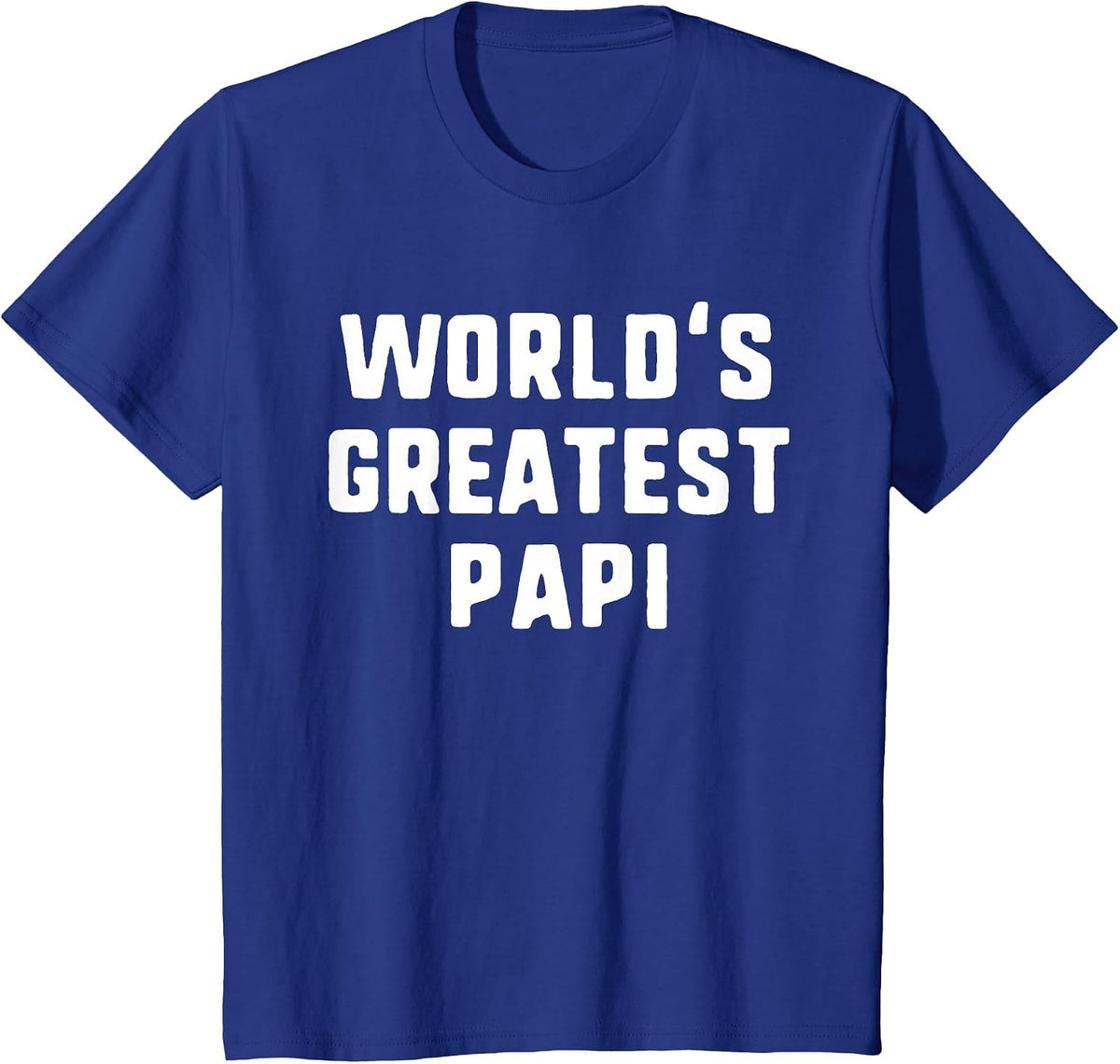 World's Greatest Papi Funny Family T-Shirt - Royal Blue