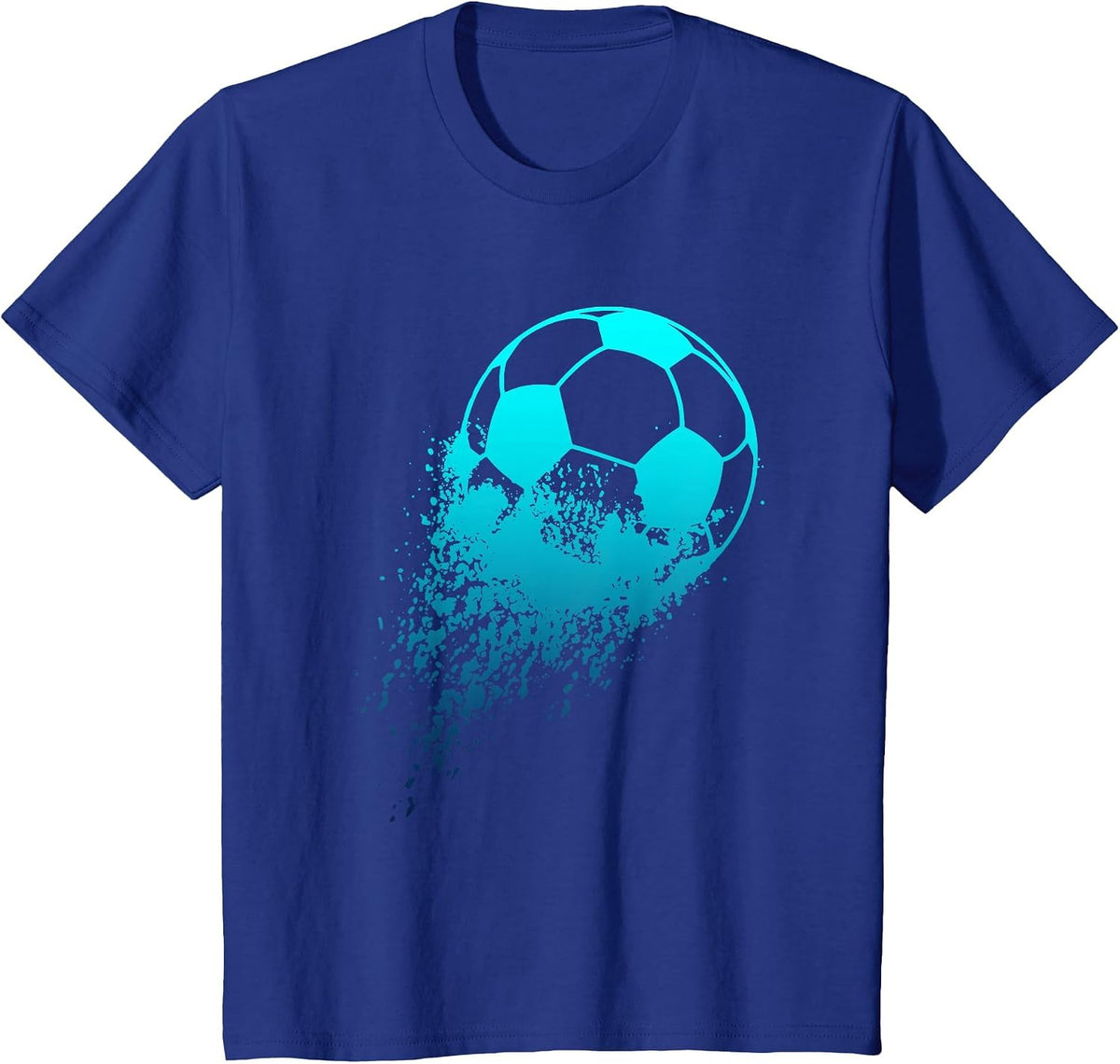 Soccer Player Sport Vintage Men Boys Soccer Ball T-Shirt - Royal Blue