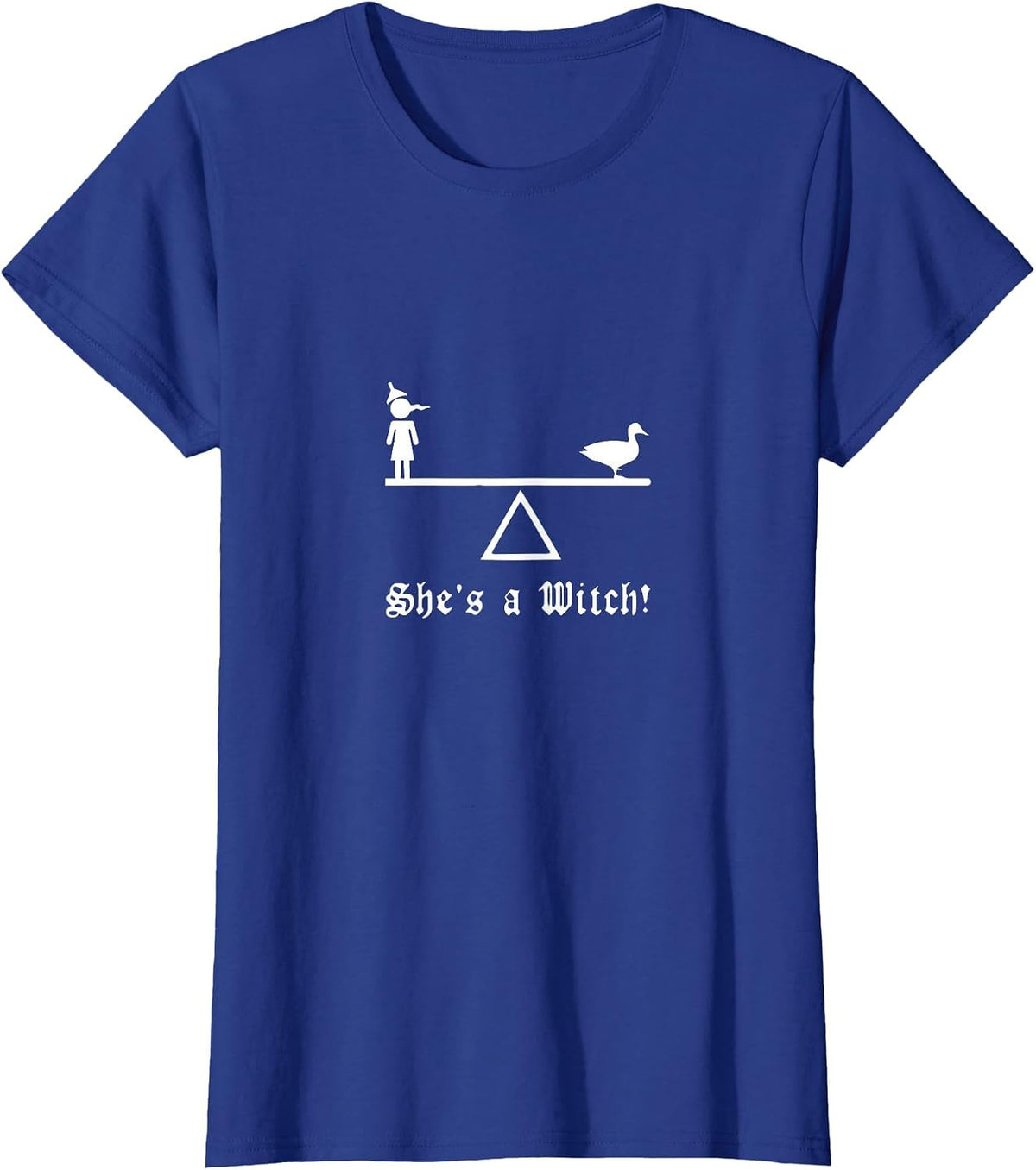 She's a Witch! Classic Movie Scene T-Shirt - Royal Blue