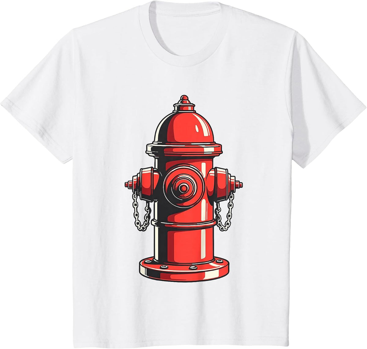 Fire Hydrant Shirt Kids Adult Men Women Fire Hydrant Costume T-Shirt - White