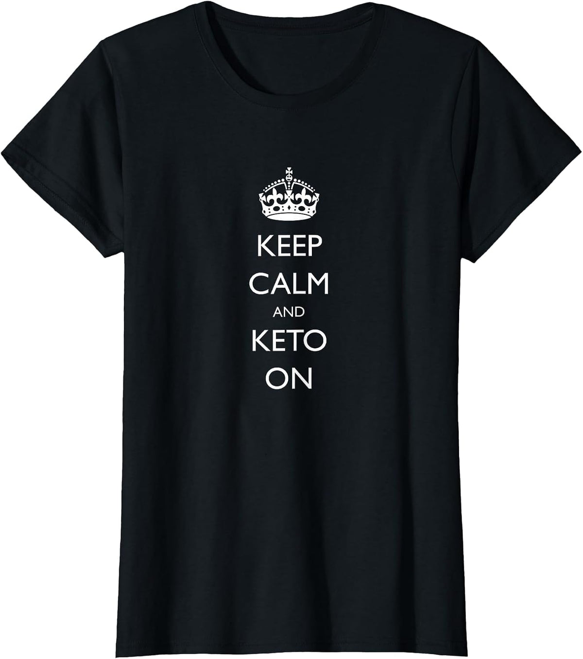 Keep Calm and Keto On T-Shirt - Black