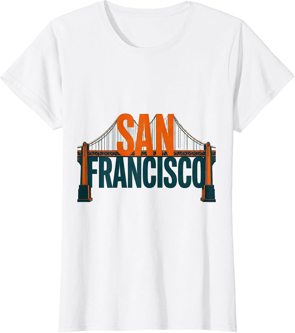 San Francisco Vintage Golden Gate Bridge Souvenir T-Shirt - White
