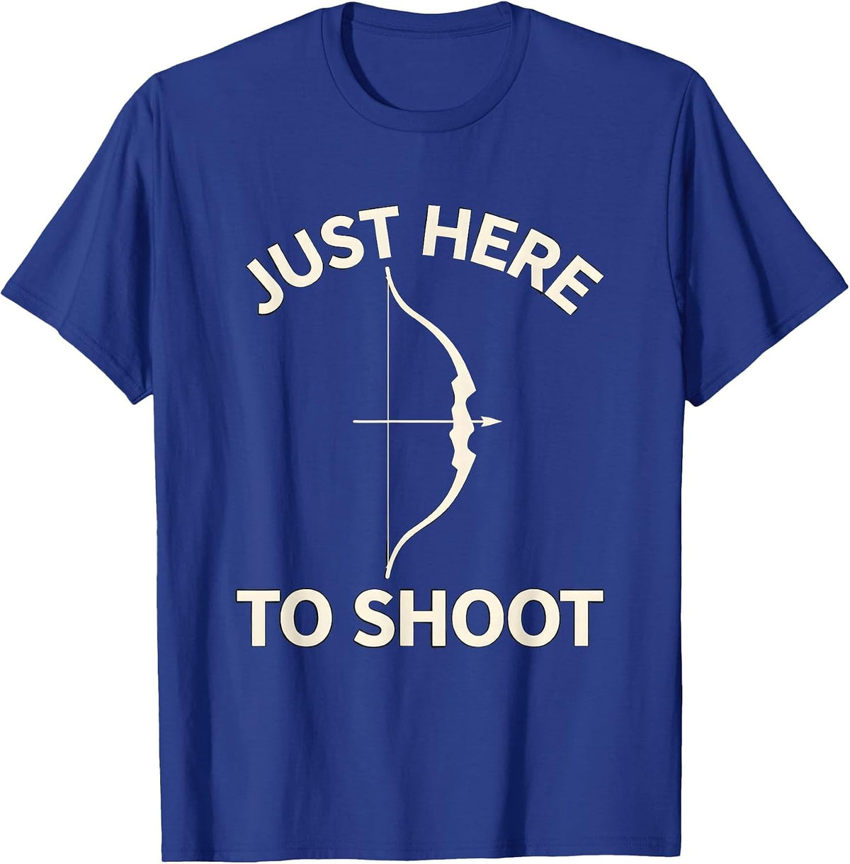Just Here To Shoot Funny Photography Design T-Shirt - Royal Blue