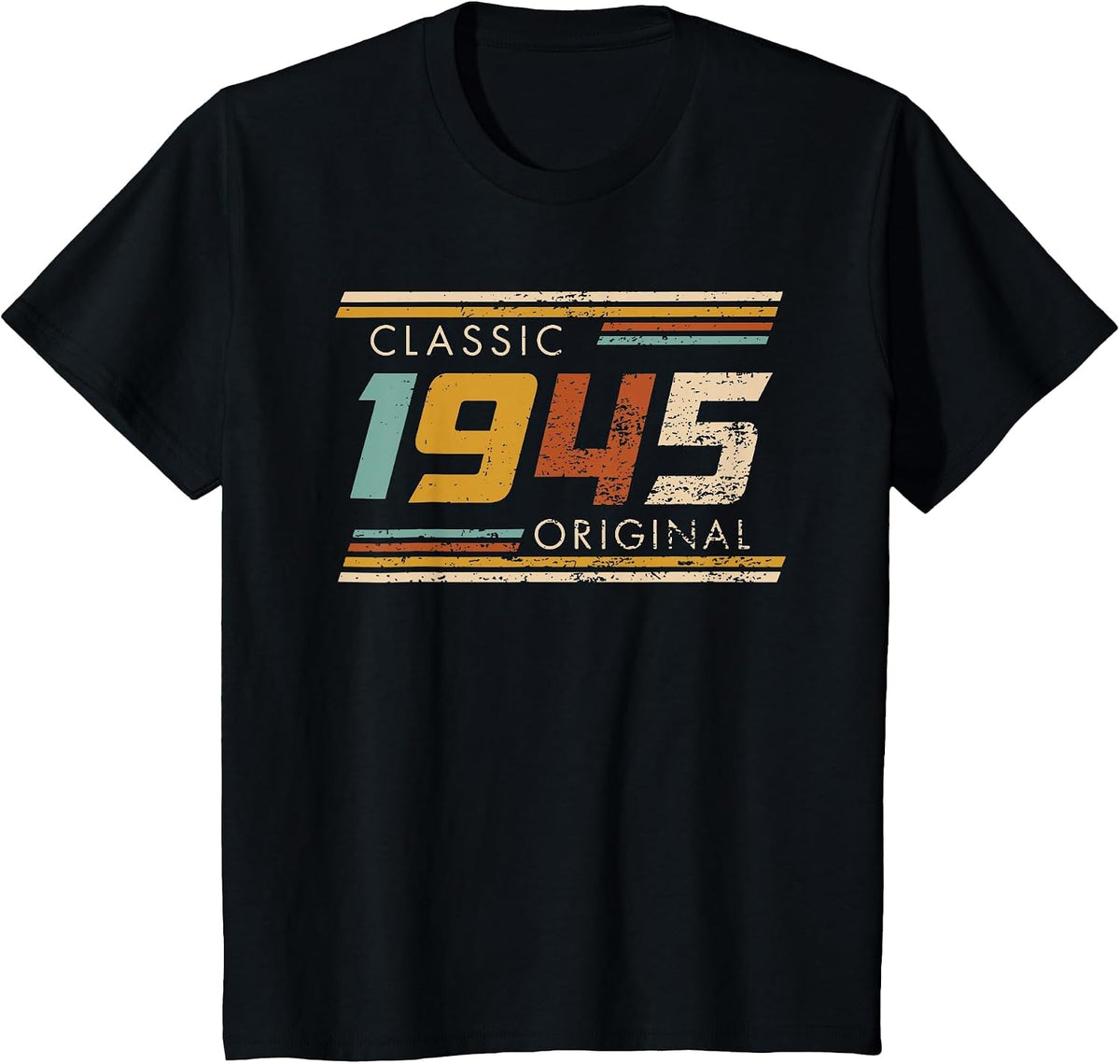 1945 Classic Original Vintage Birthday Est Edition T-Shirt - Black