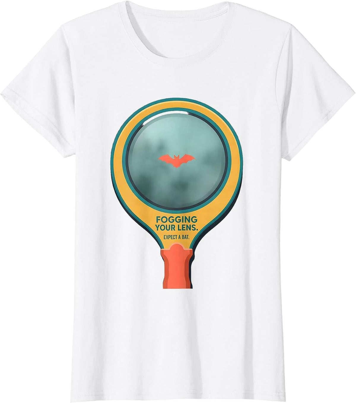 Fogging Your Lens Expect A Bat Funny Optometrist Halloween T-Shirt - White
