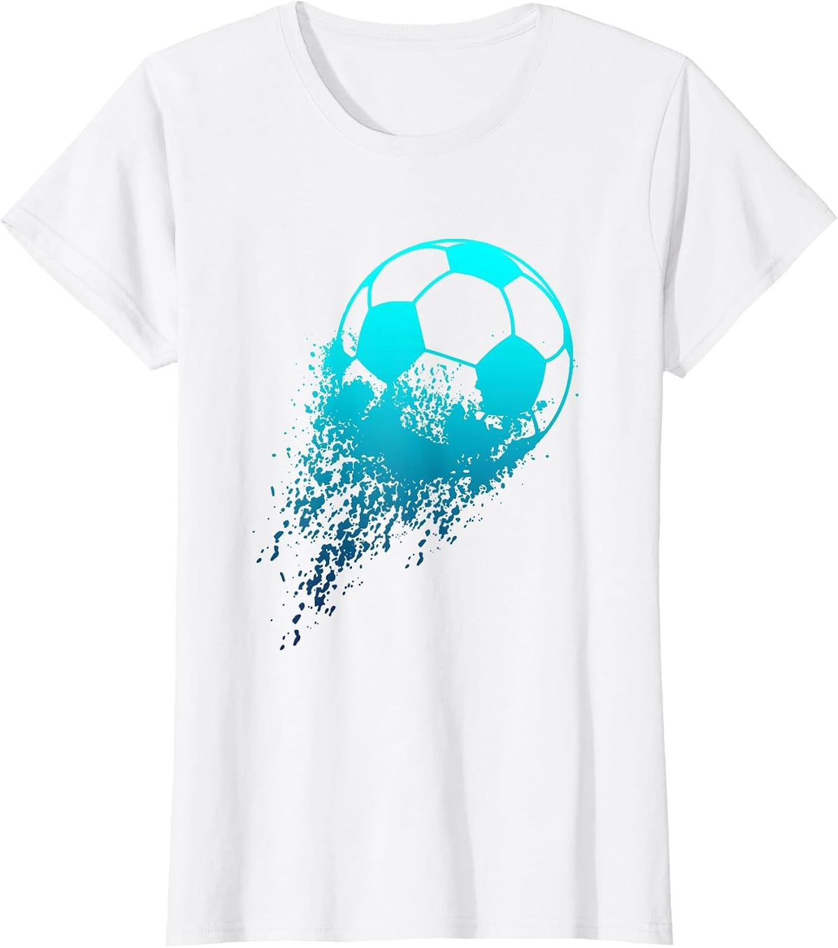 Soccer Player Sport Vintage Men Boys Soccer Ball T-Shirt - White