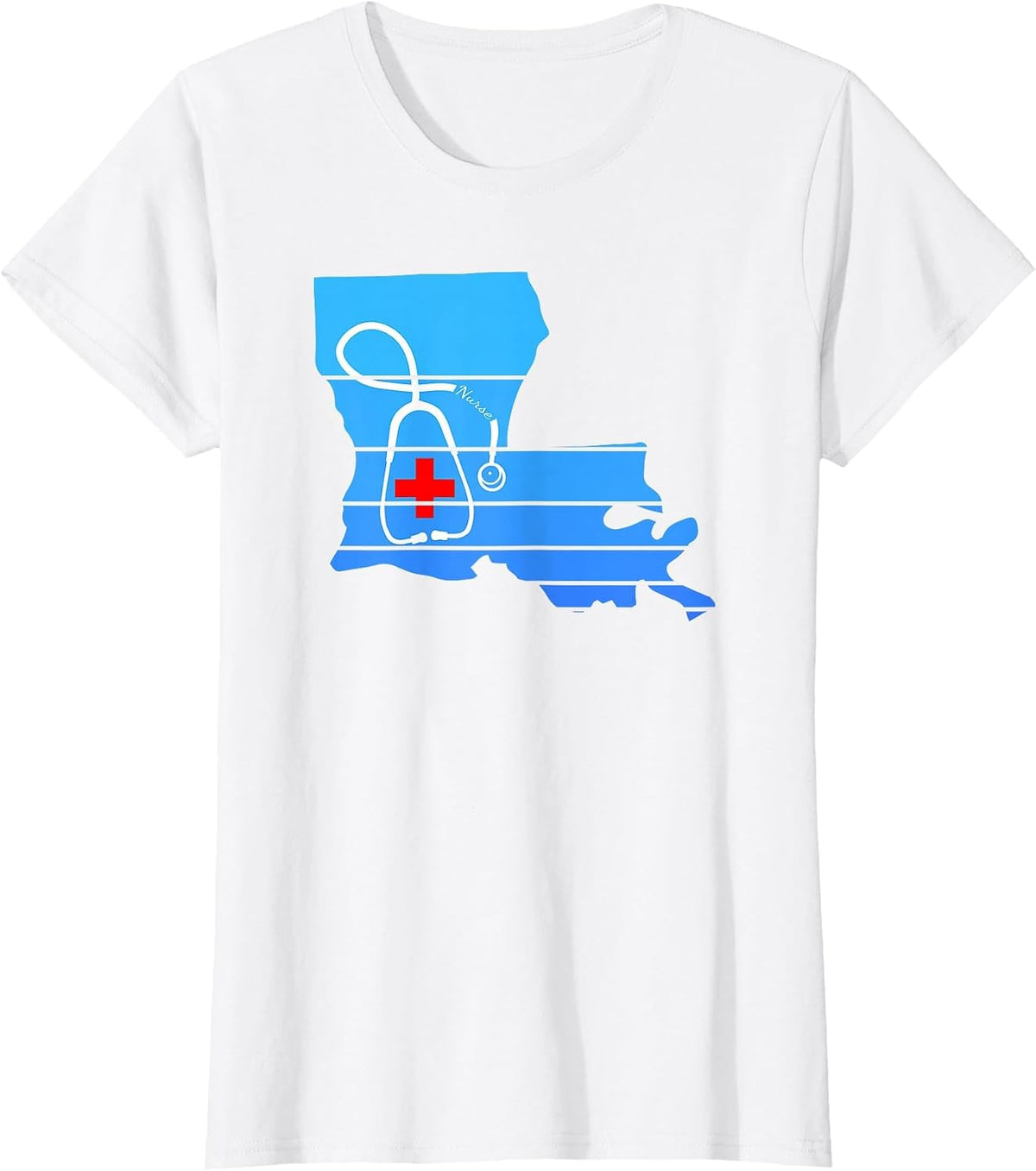 Louisiana Nurse T-Shirt - White