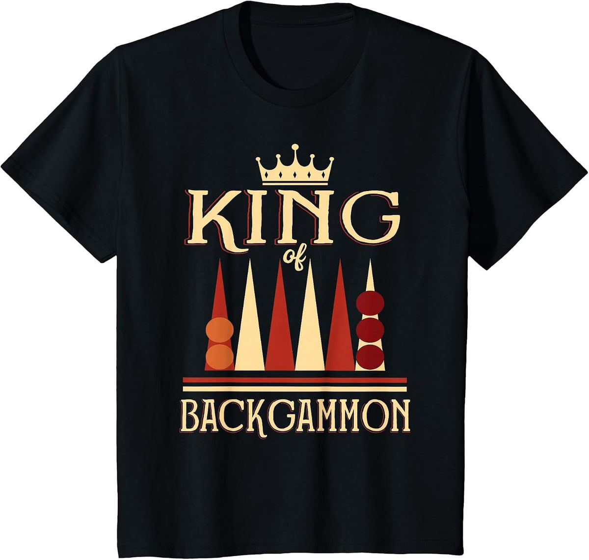 King of Backgammon T-Shirt - Black